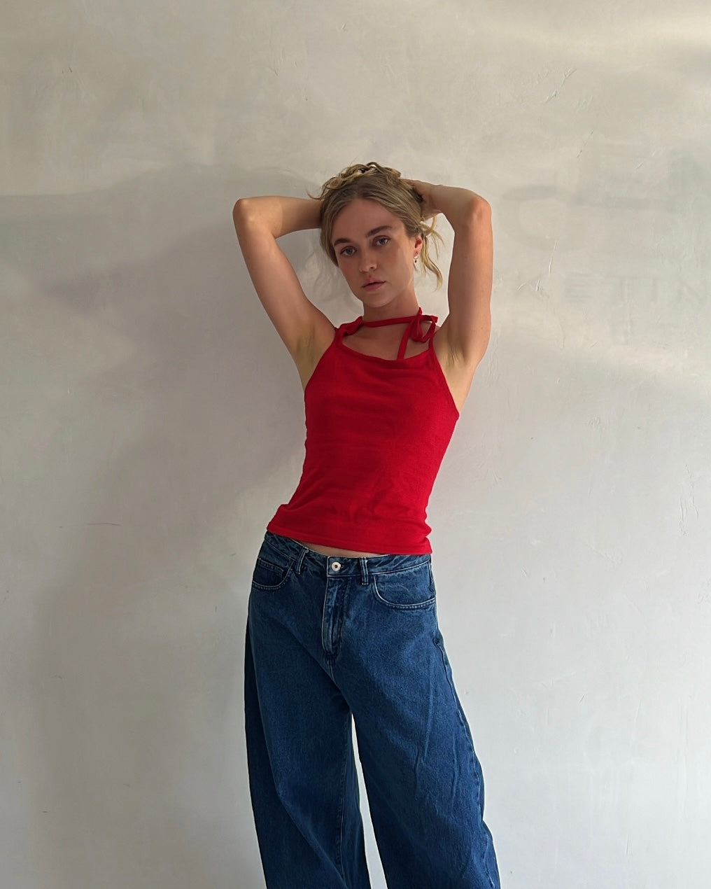 Tilly Tie Top - red