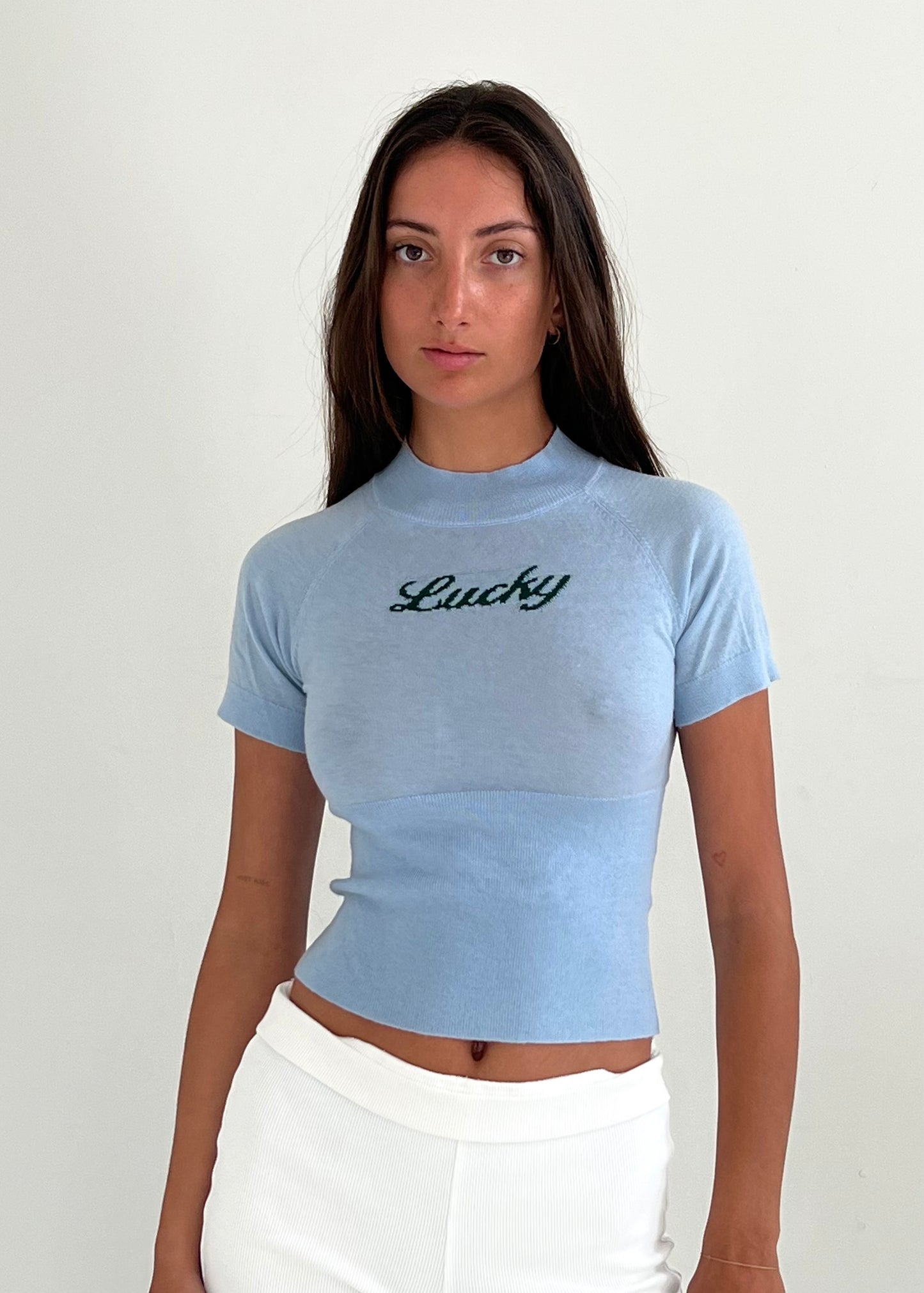 Lucky Knit Tee - parisian blue