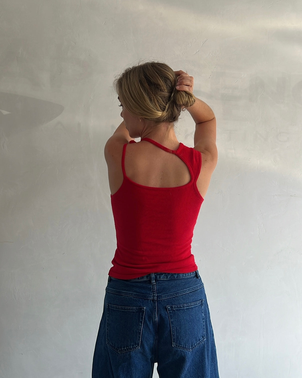 Tilly Tie Top - red