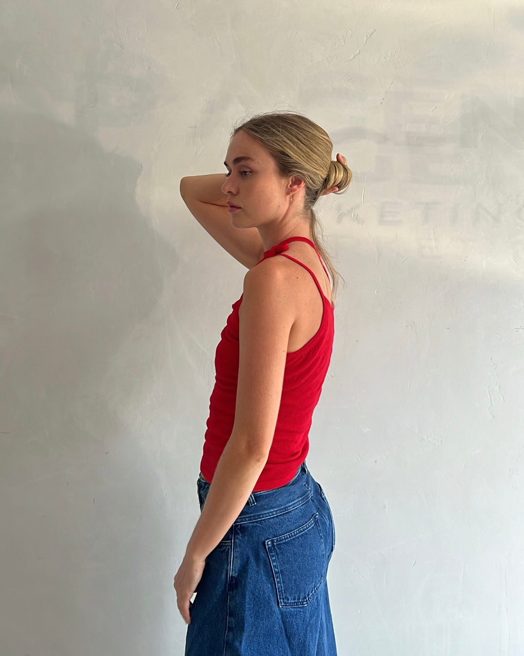 Tilly Tie Top - red