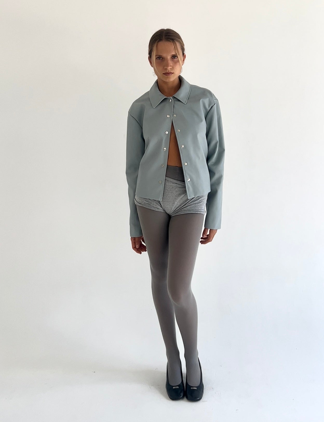 Blue Leather Jacket