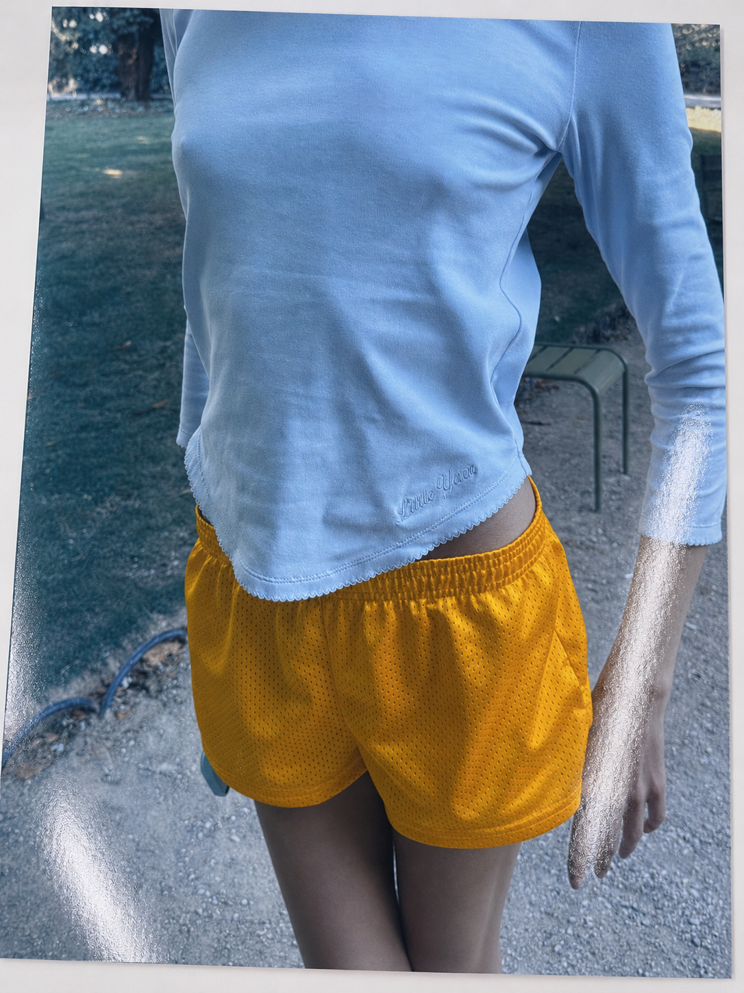 Lauren 3 quarter sleeve - powder blue