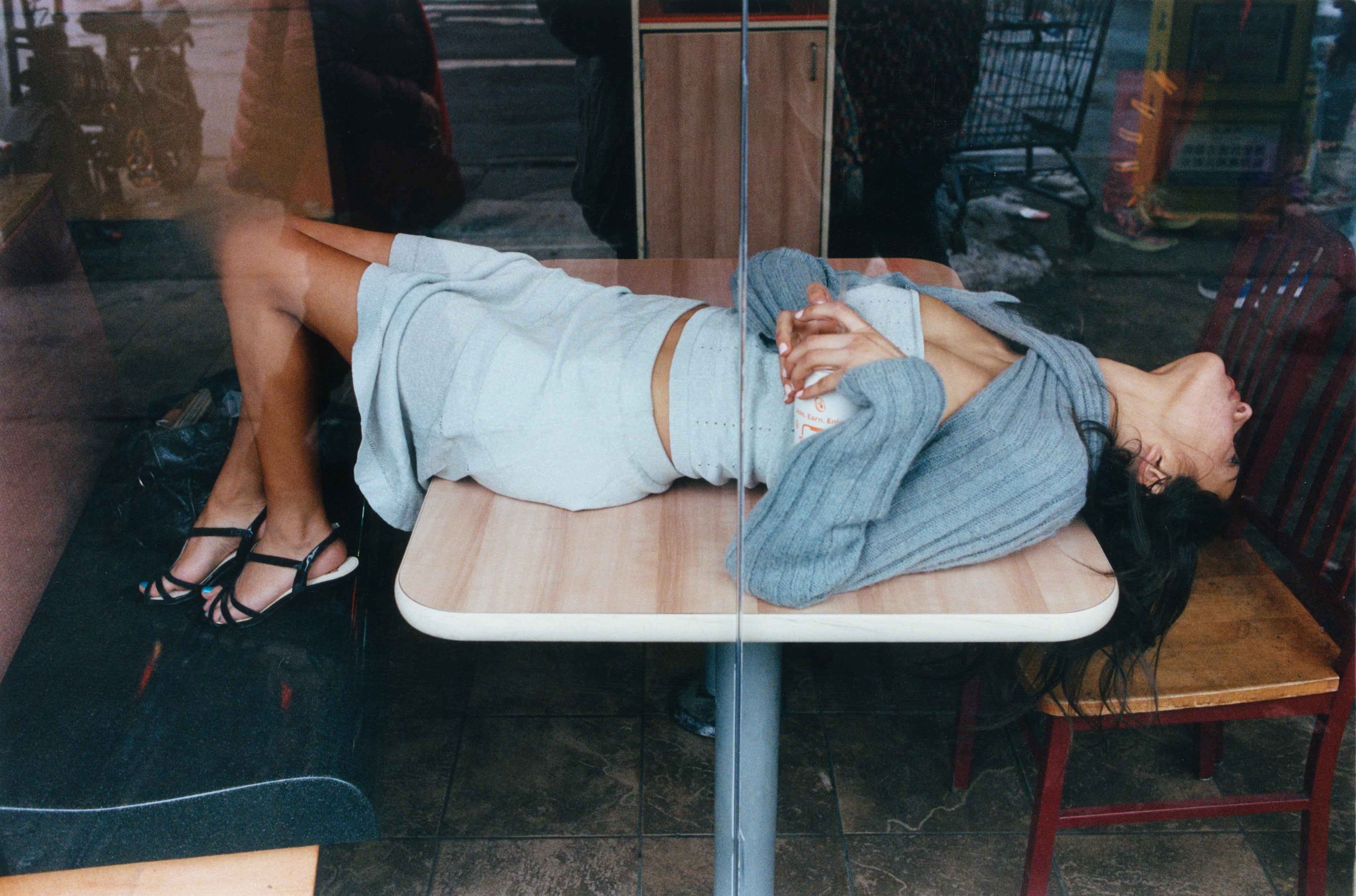 Madeleine Midi Skirt - silver knit