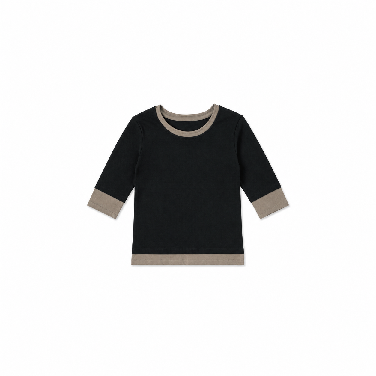 Rae double layer - black & stone