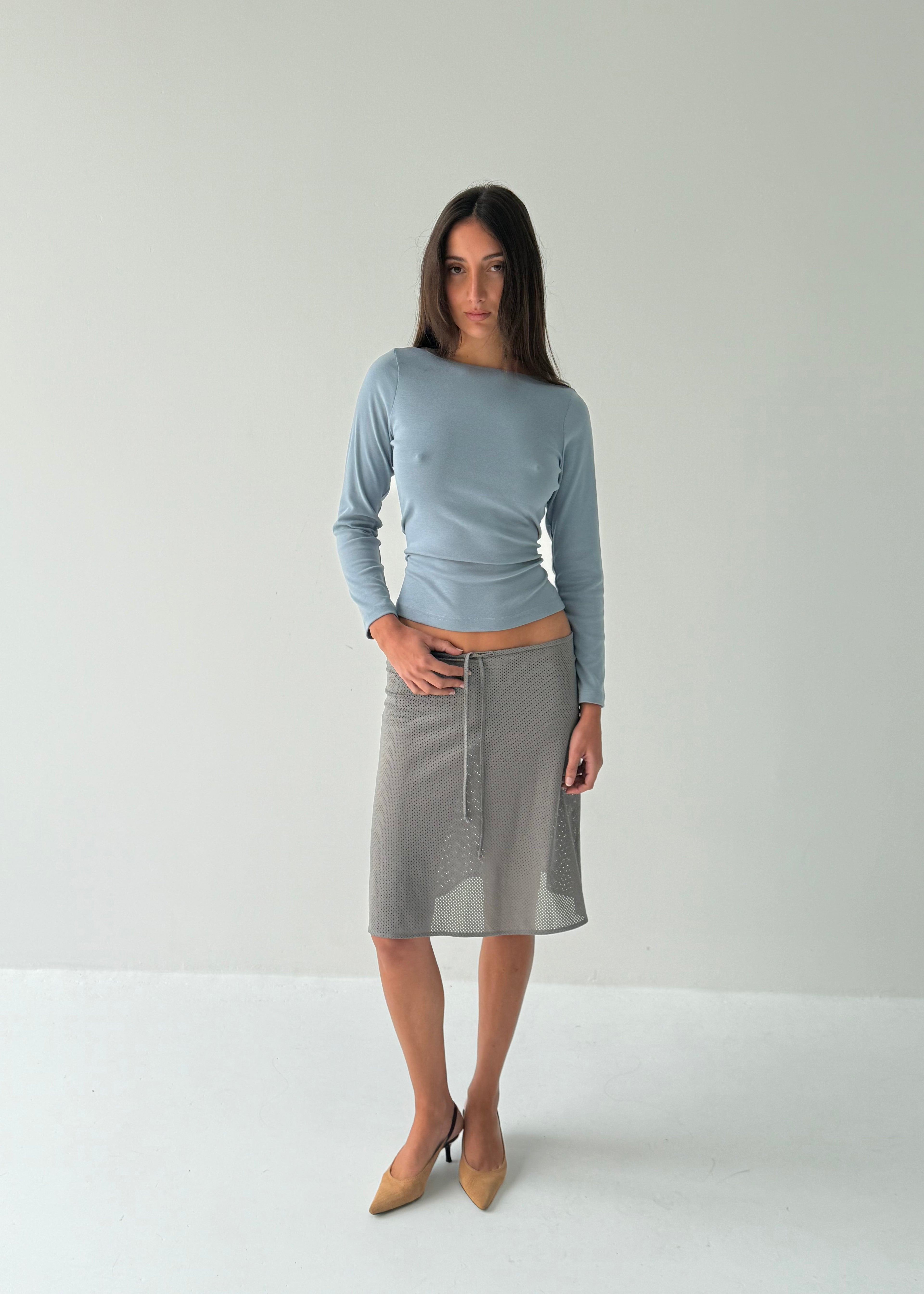 Twist Top - Glacier blue