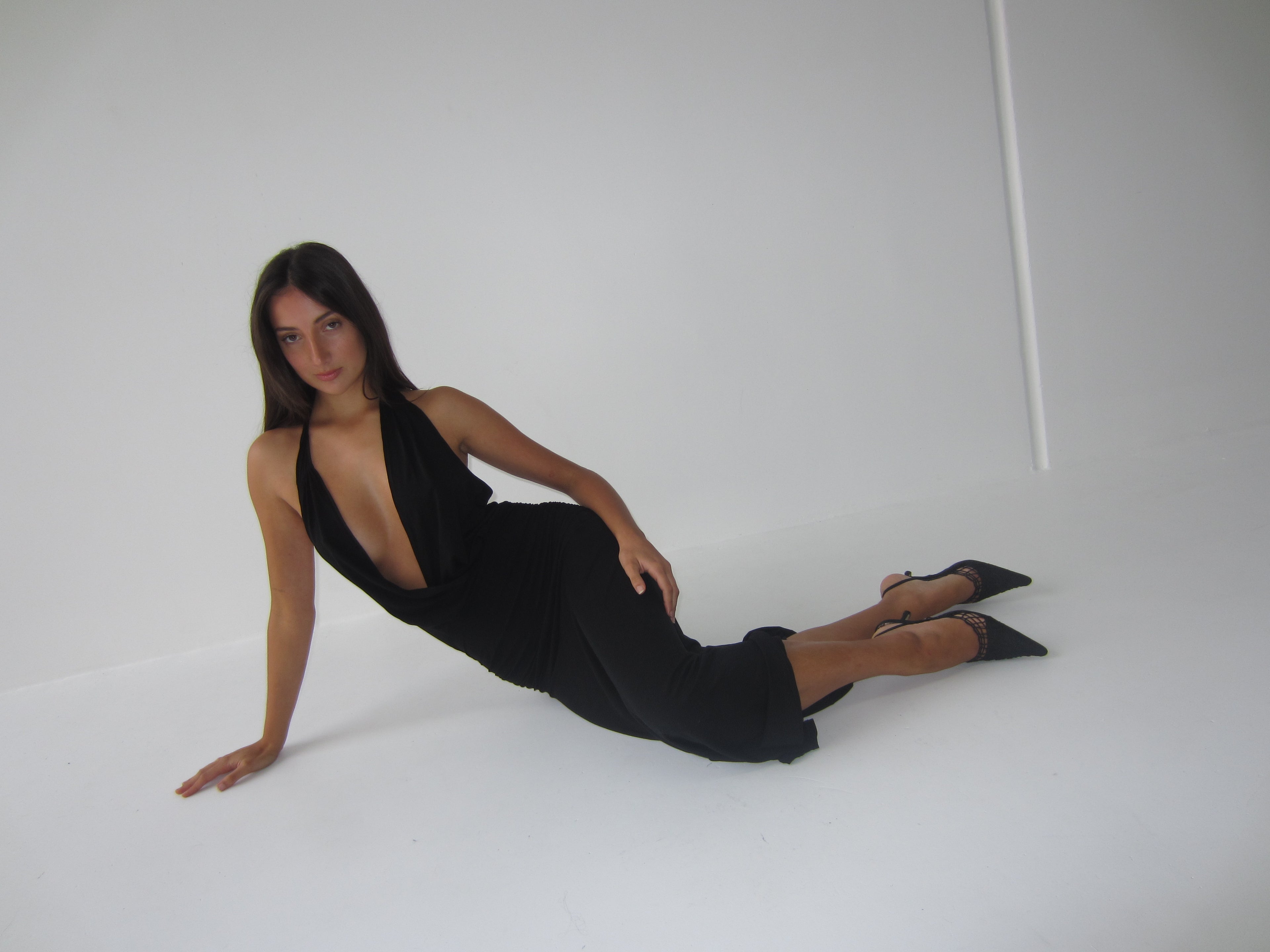 Josephine Tie Up Halter Dress