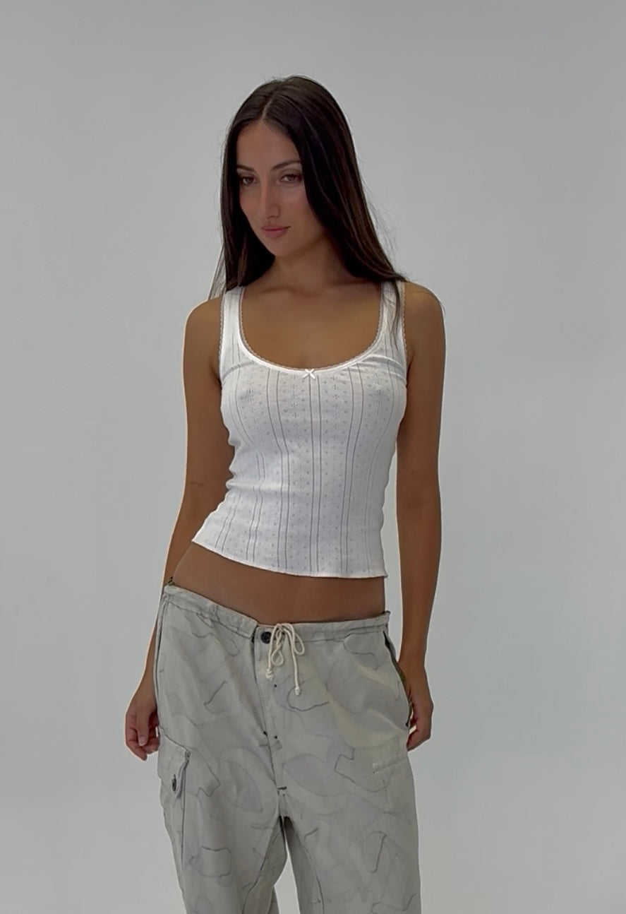 Dhillon Cotton Tank - chalk