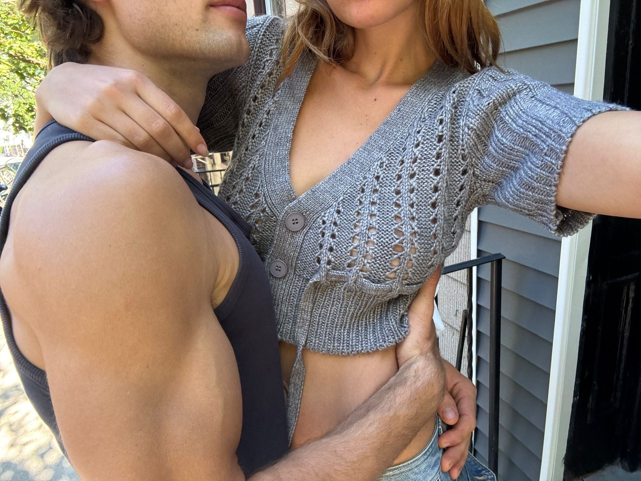 Cleo crop - grey