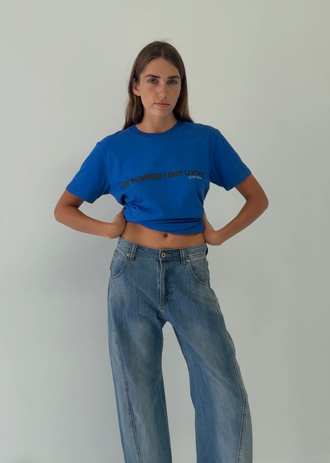 The Summer I Got Lucky Tee - Royal Blue