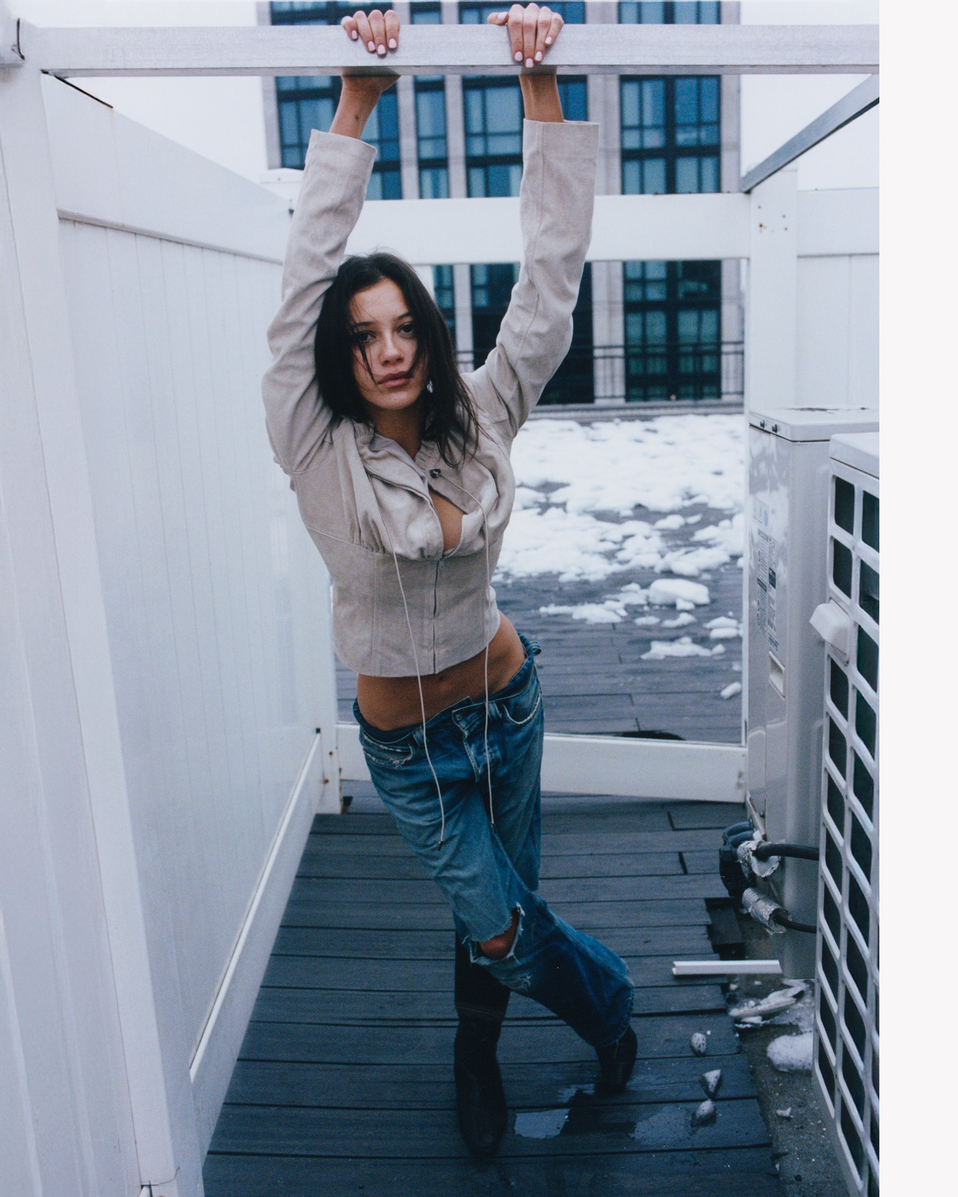 Nicole Waist Jacket - soft suede
