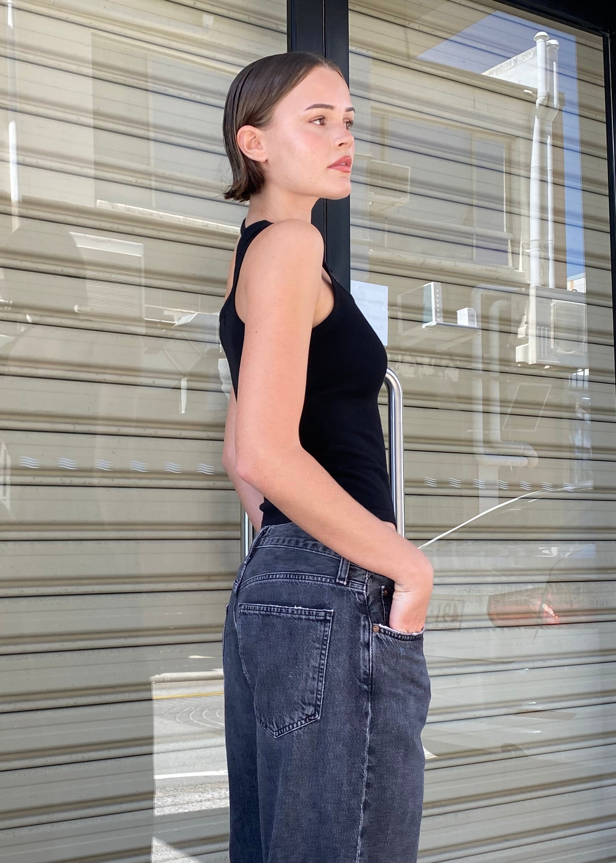 Tilly Tie Top - black