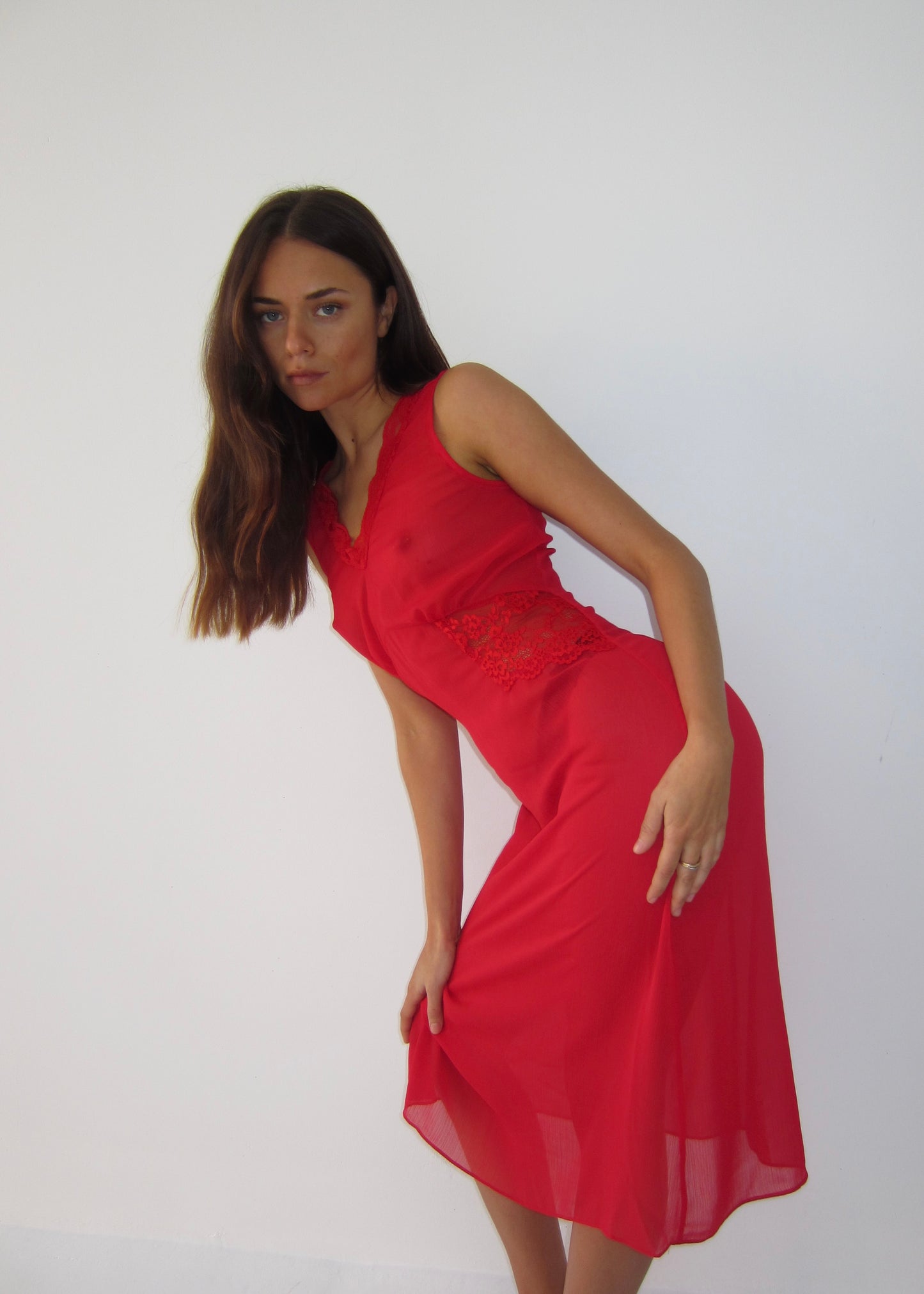 Andrea Lace Dress - cherry chapstick