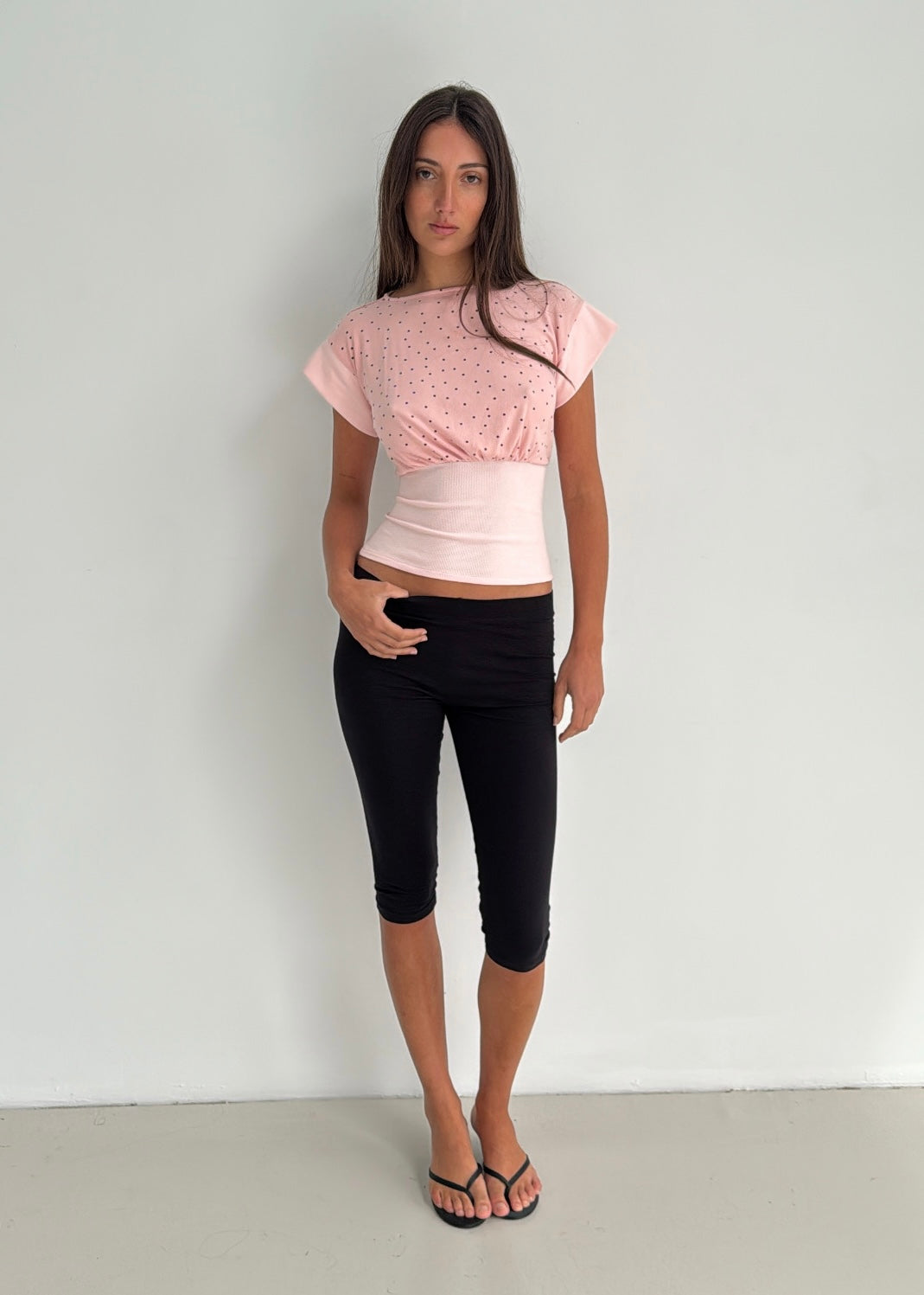 Lily Polka Tank - petal pink