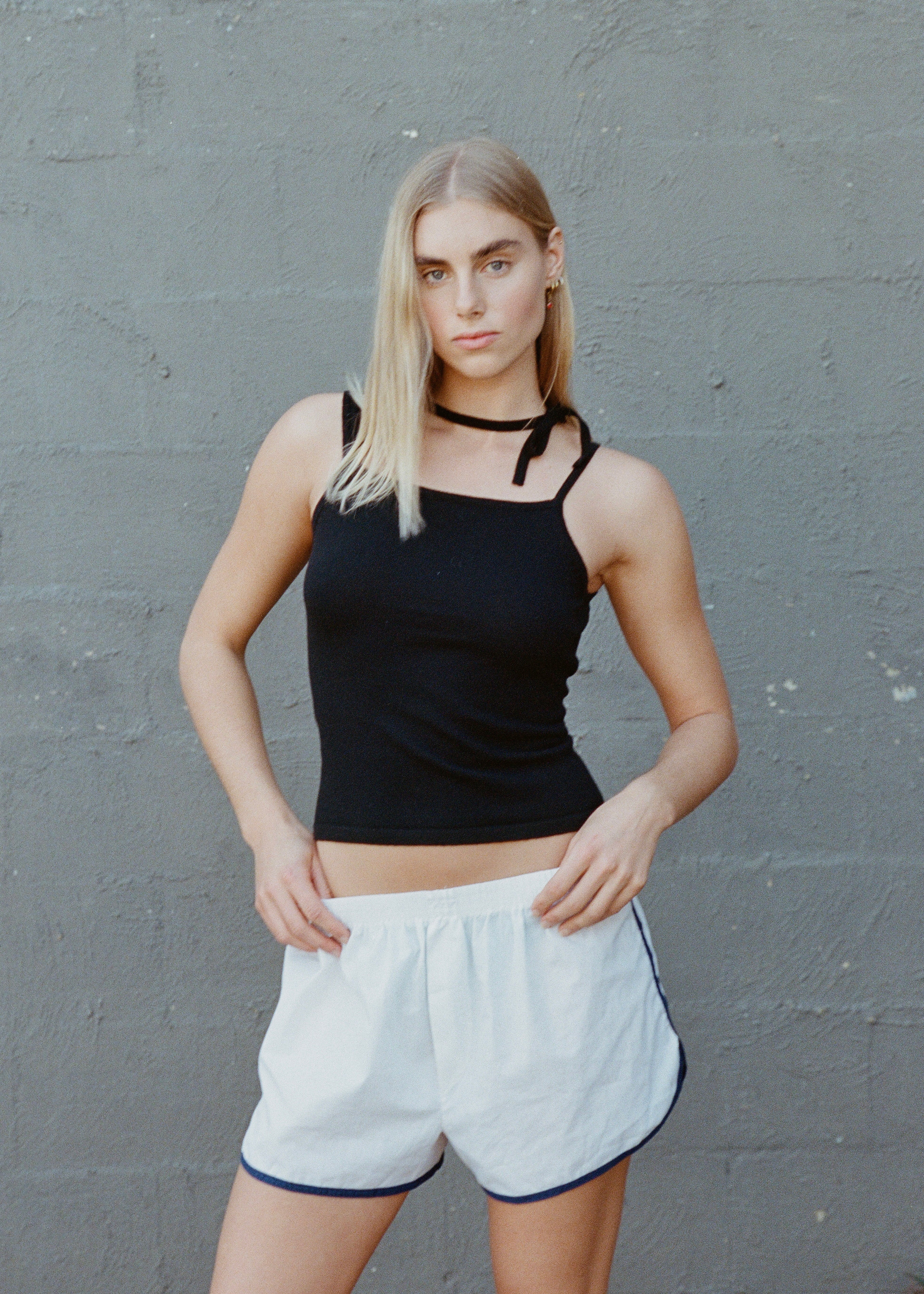 Tilly Tie Top - black