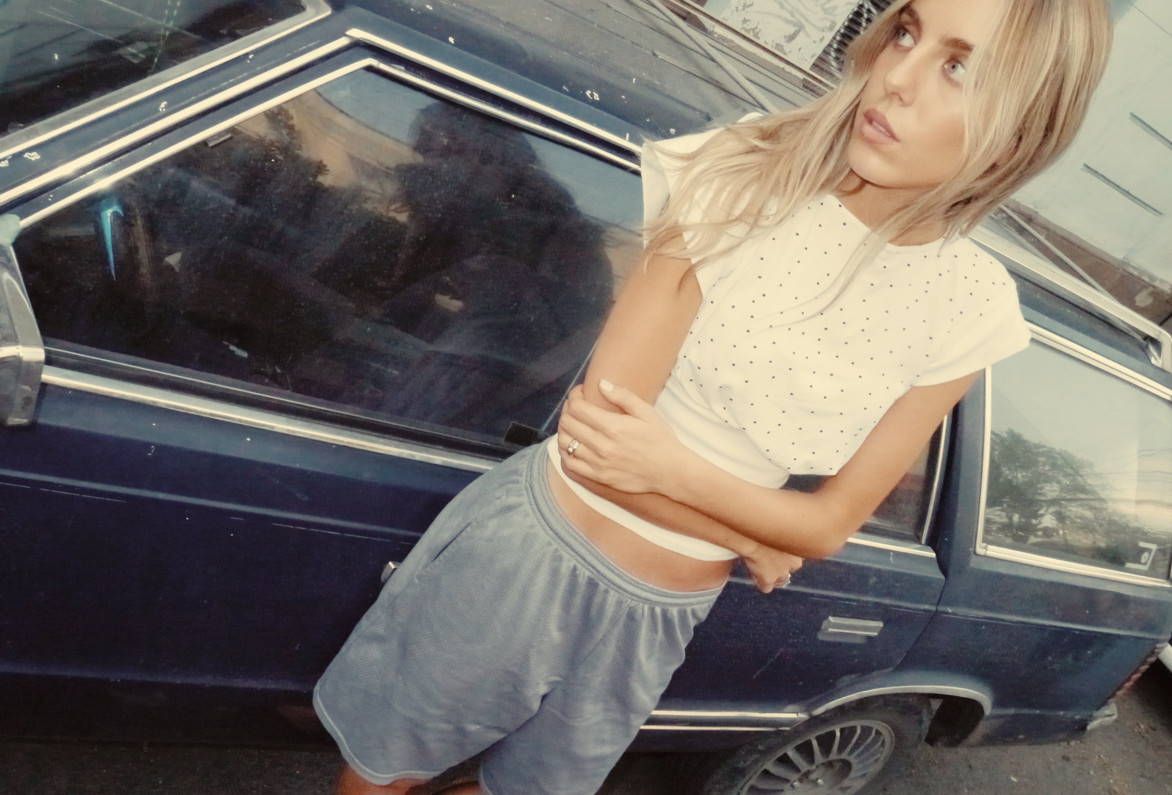 Lily Polka Tank - soft white