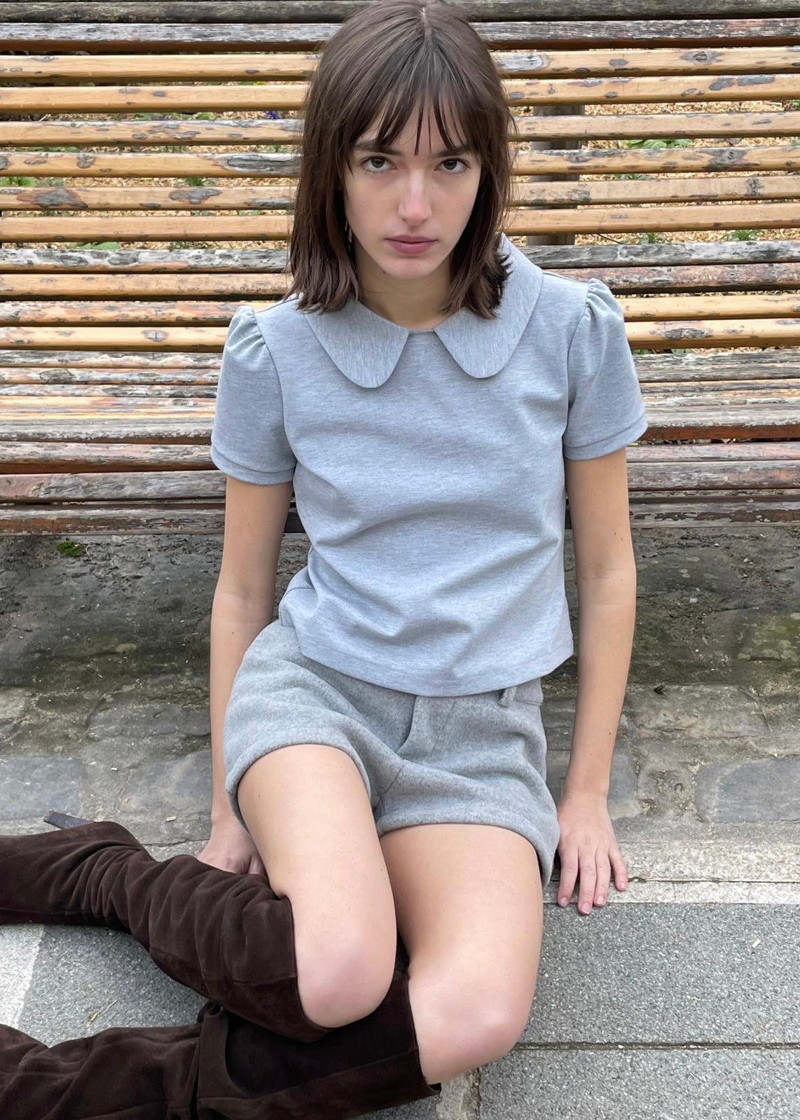 Claudia Collar Polo Tee