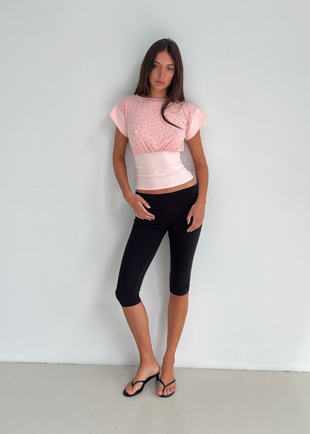 Lily Polka Tank - petal pink