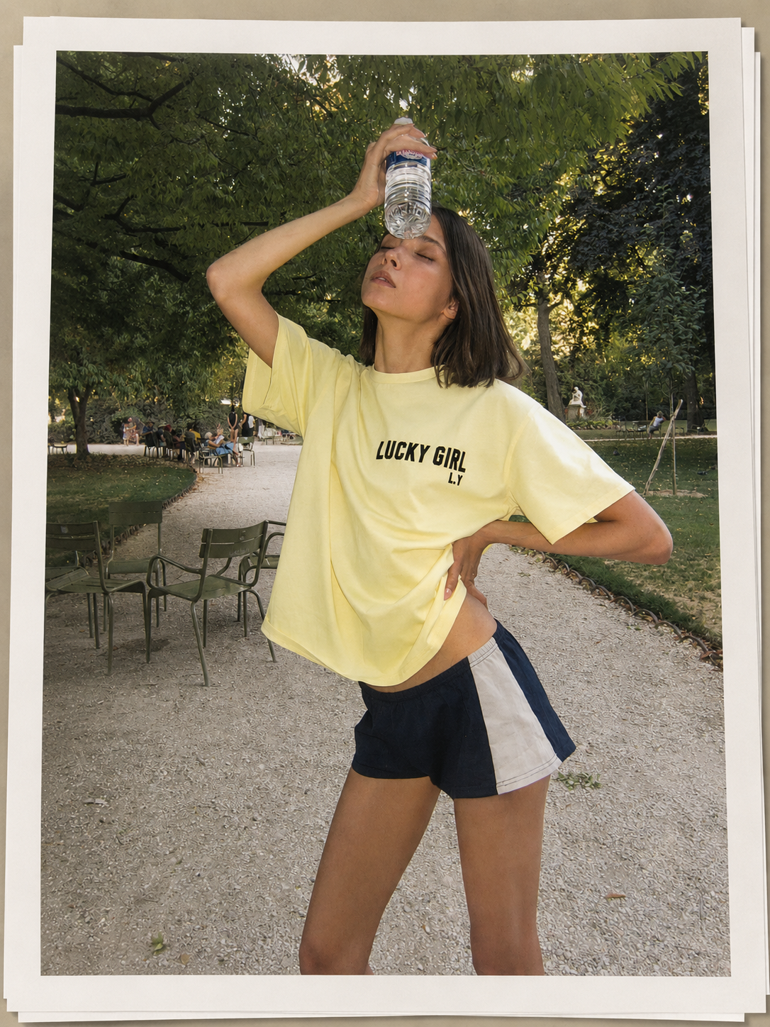 Lucky Girl L.Y tee - lemon