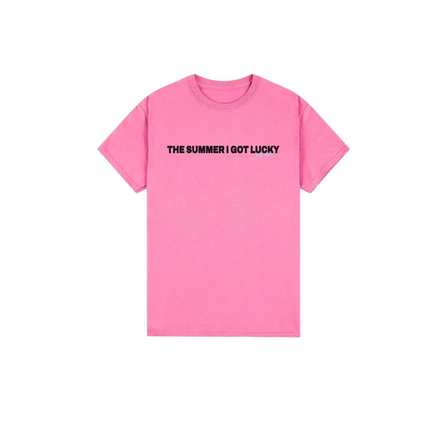 The Summer I Got Lucky Tee - Hot Pink