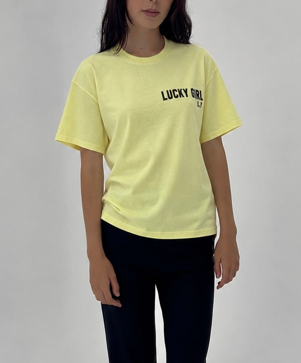 Lucky Girl L.Y tee - lemon