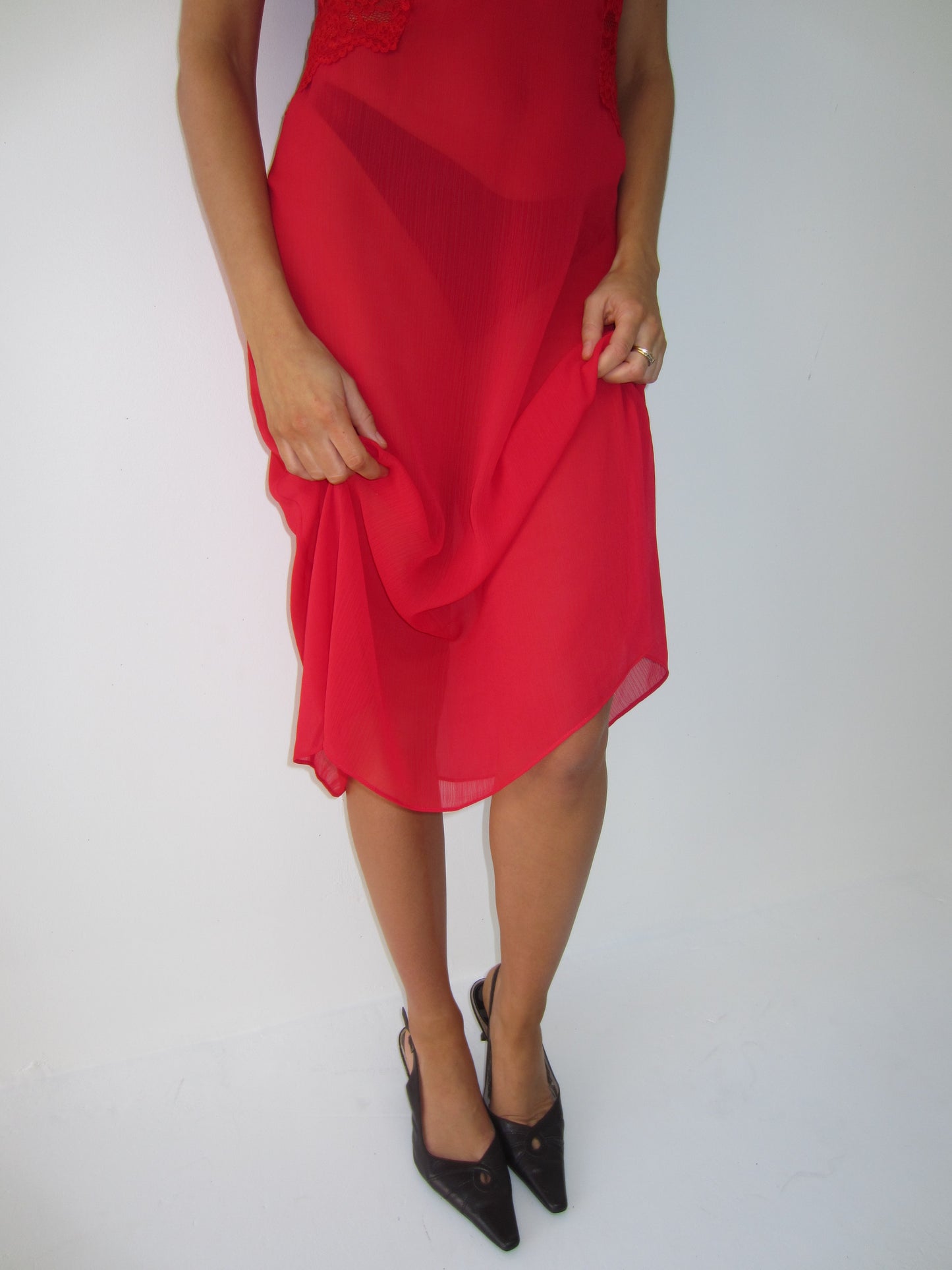 Andrea Lace Dress - cherry chapstick