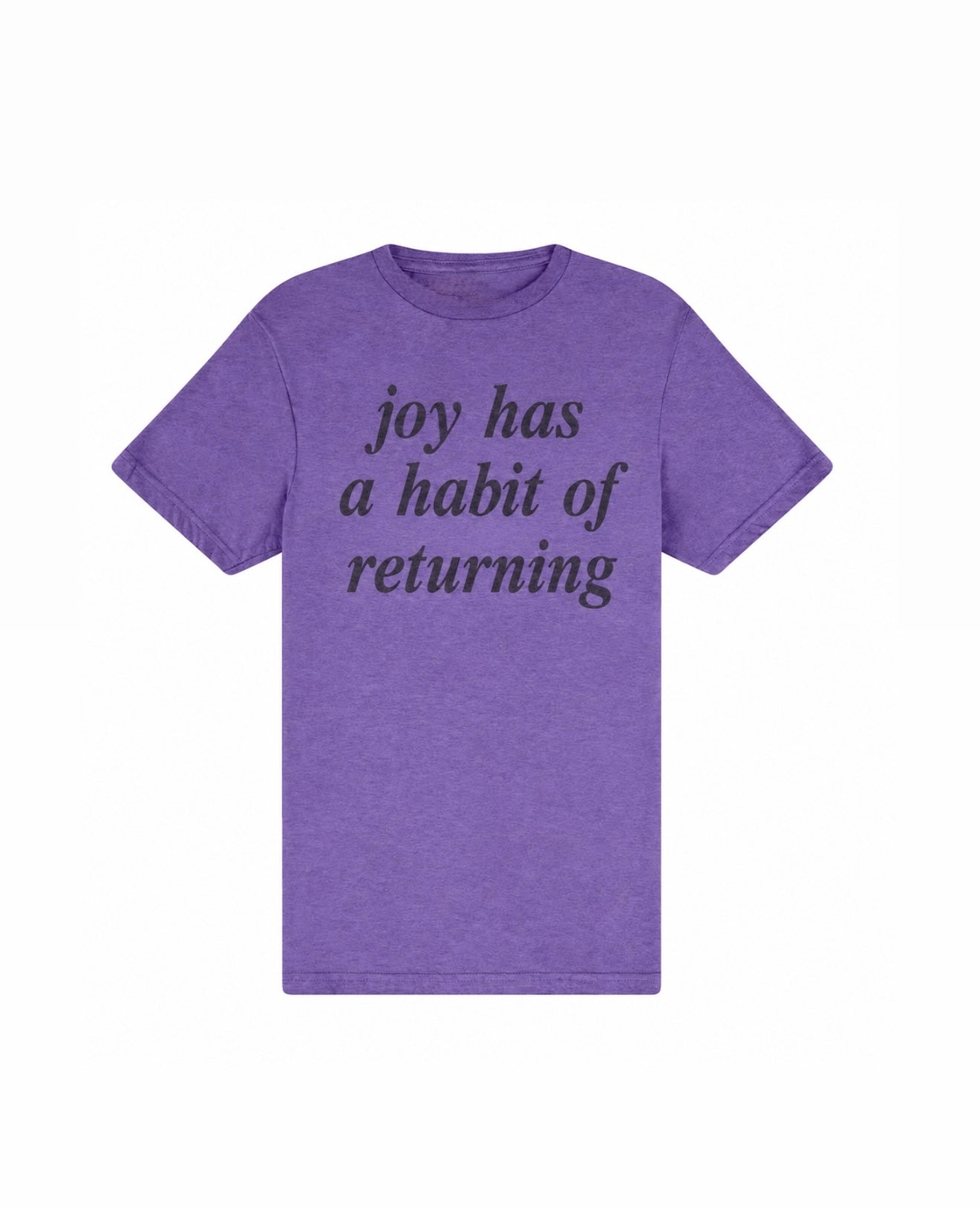 Joy Has A Habit Of Returning - purple