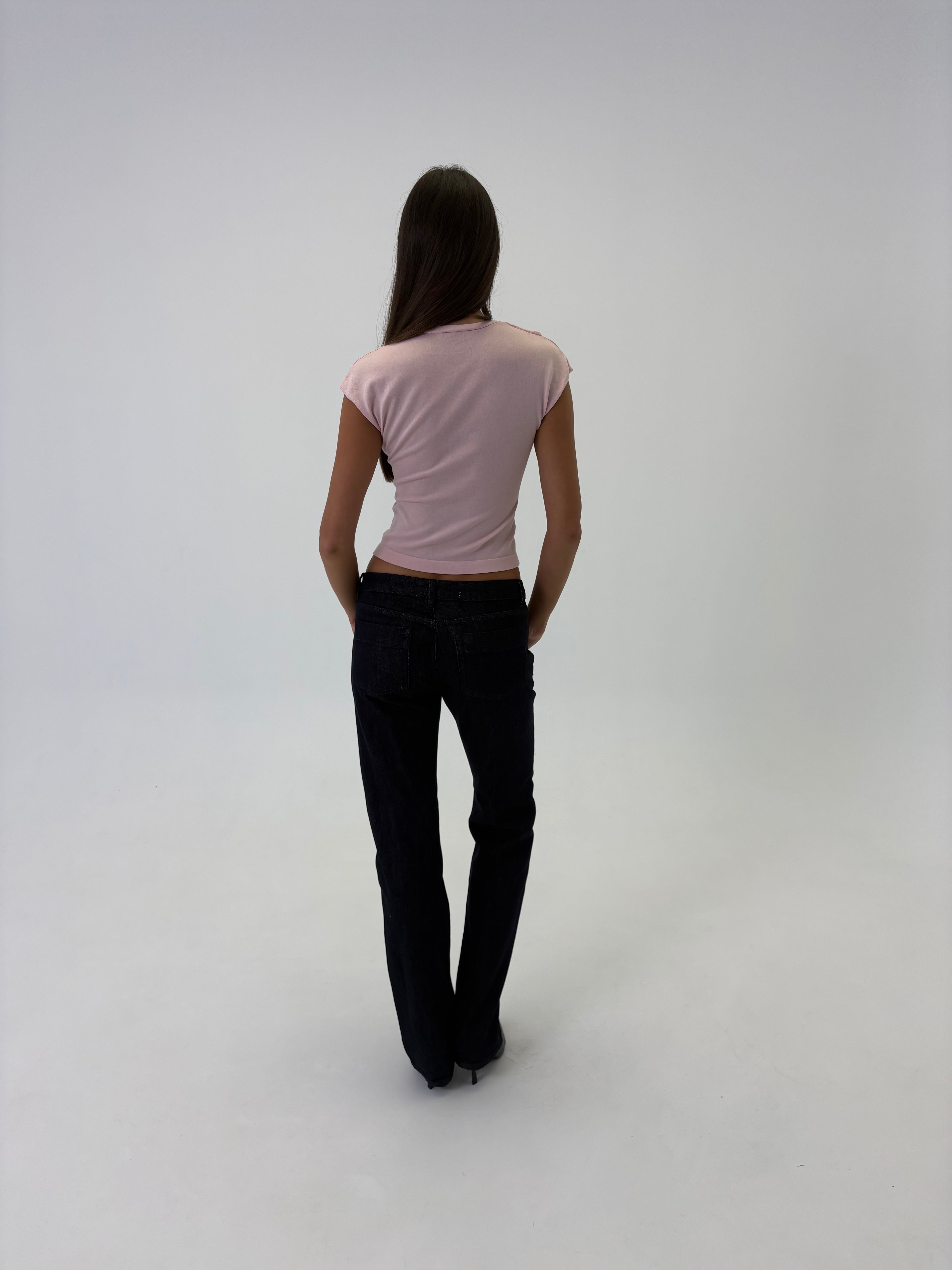 Eva Frill Knit Tank - petal pink