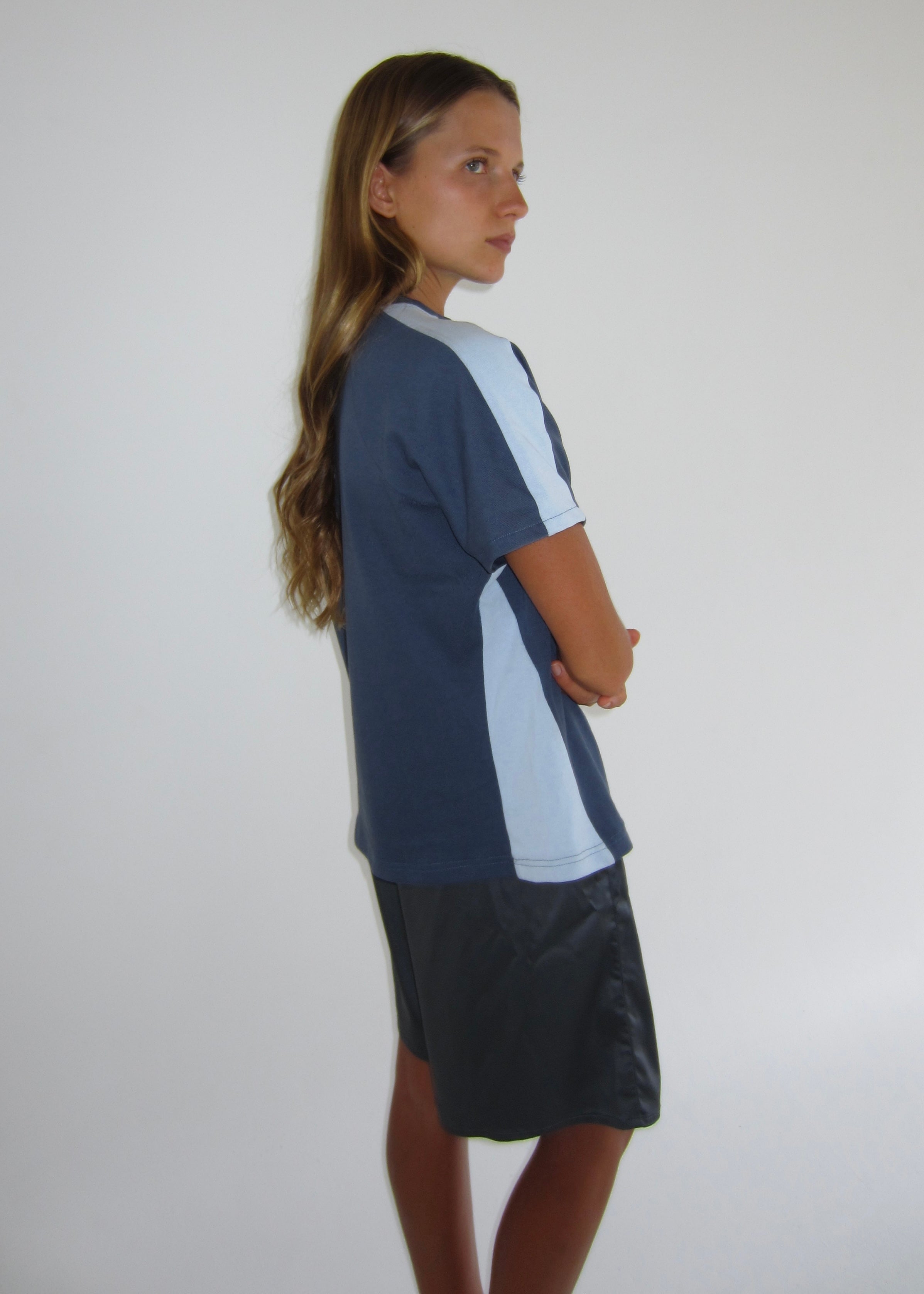 Bobbie Panel Tee - blue