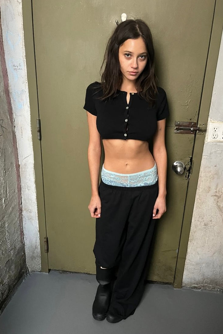 Betty Mini Crop - black cotton