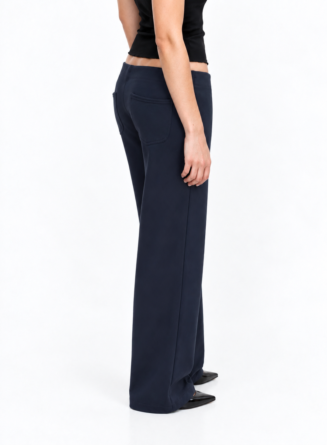 Josie cotton trousers  - navy