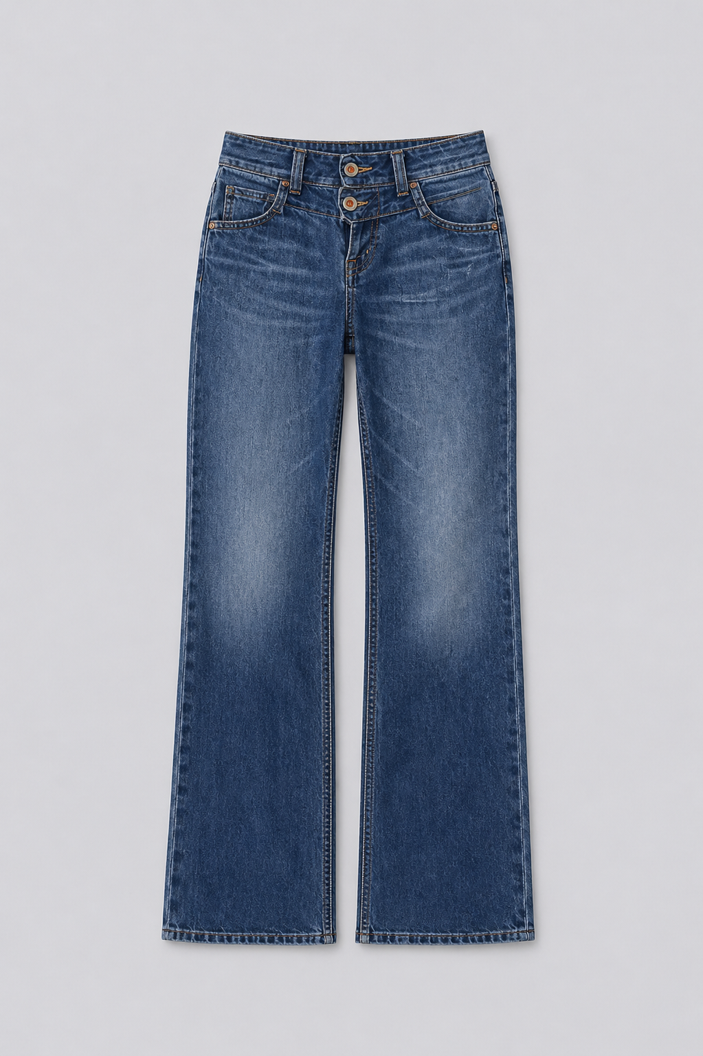 Sage double waisted jeans