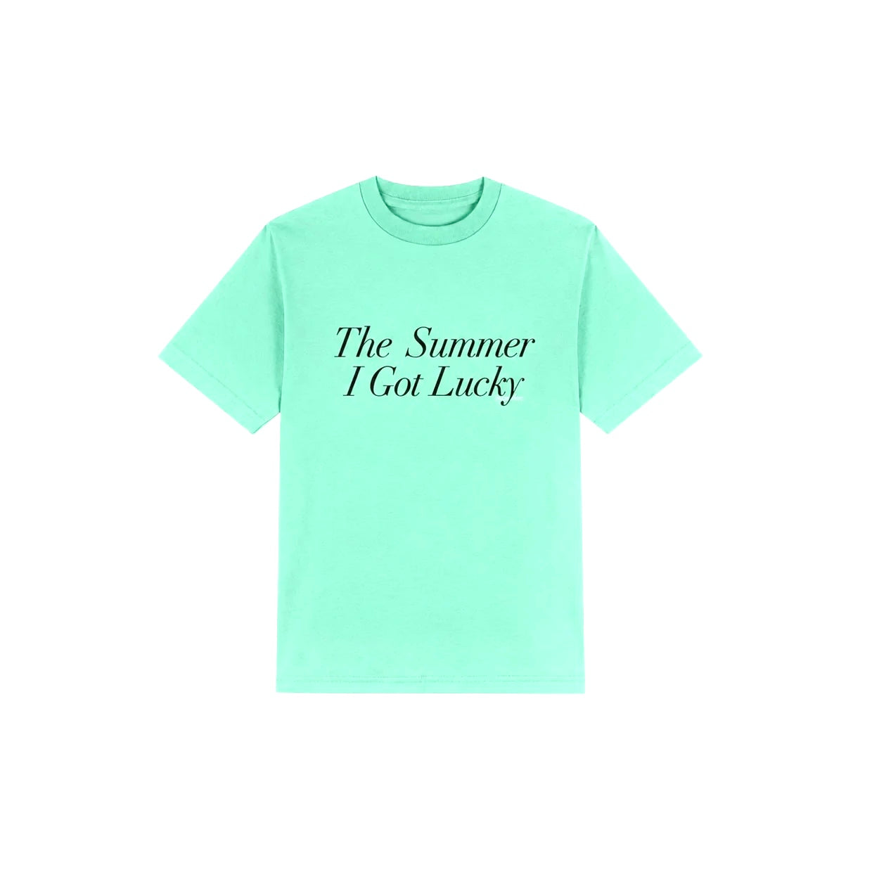 The Summer I Got Lucky Tee - aqua mint