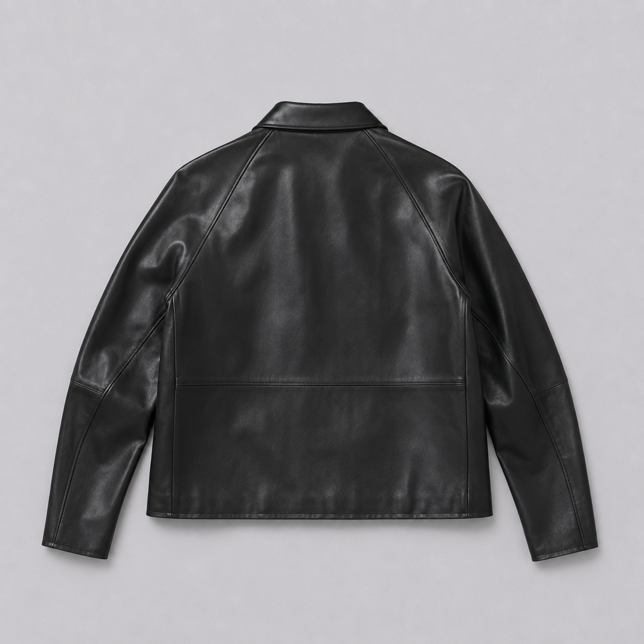 Sandy leather jacket - black