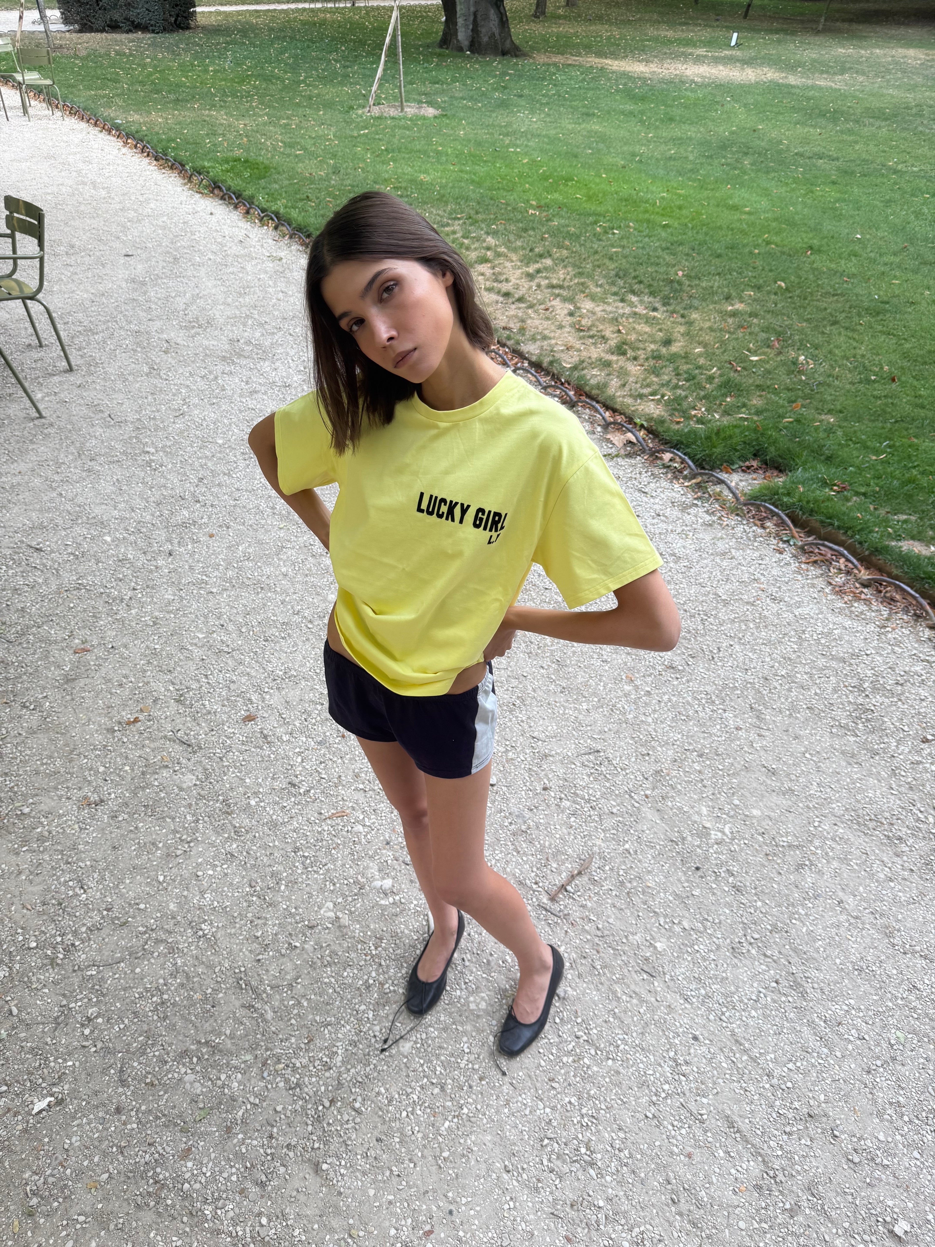 Lucky Girl L.Y tee - lemon