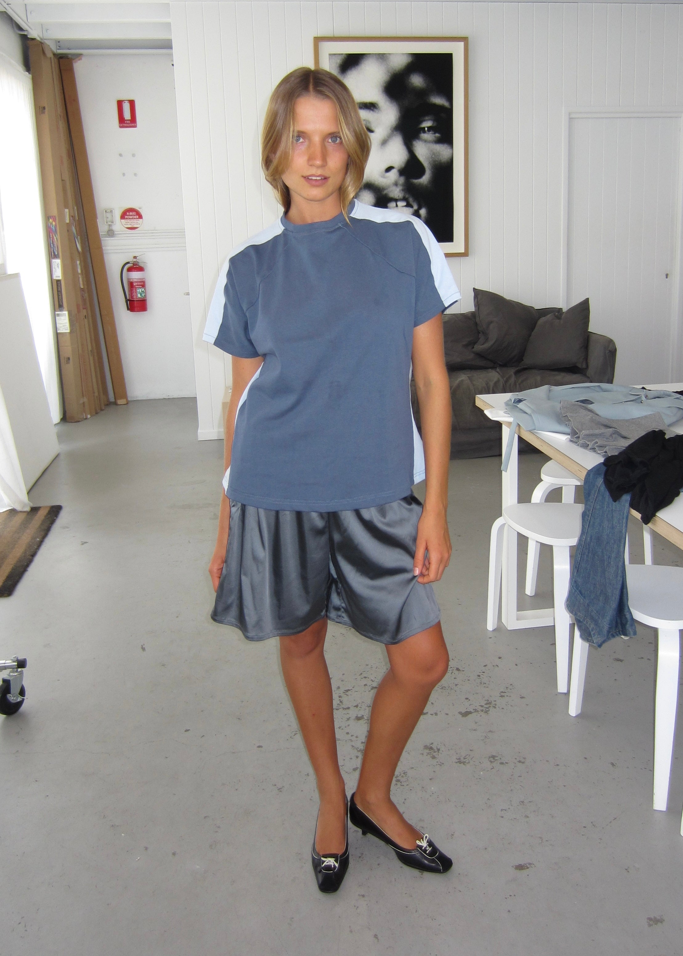 Bobbie Panel Tee - blue