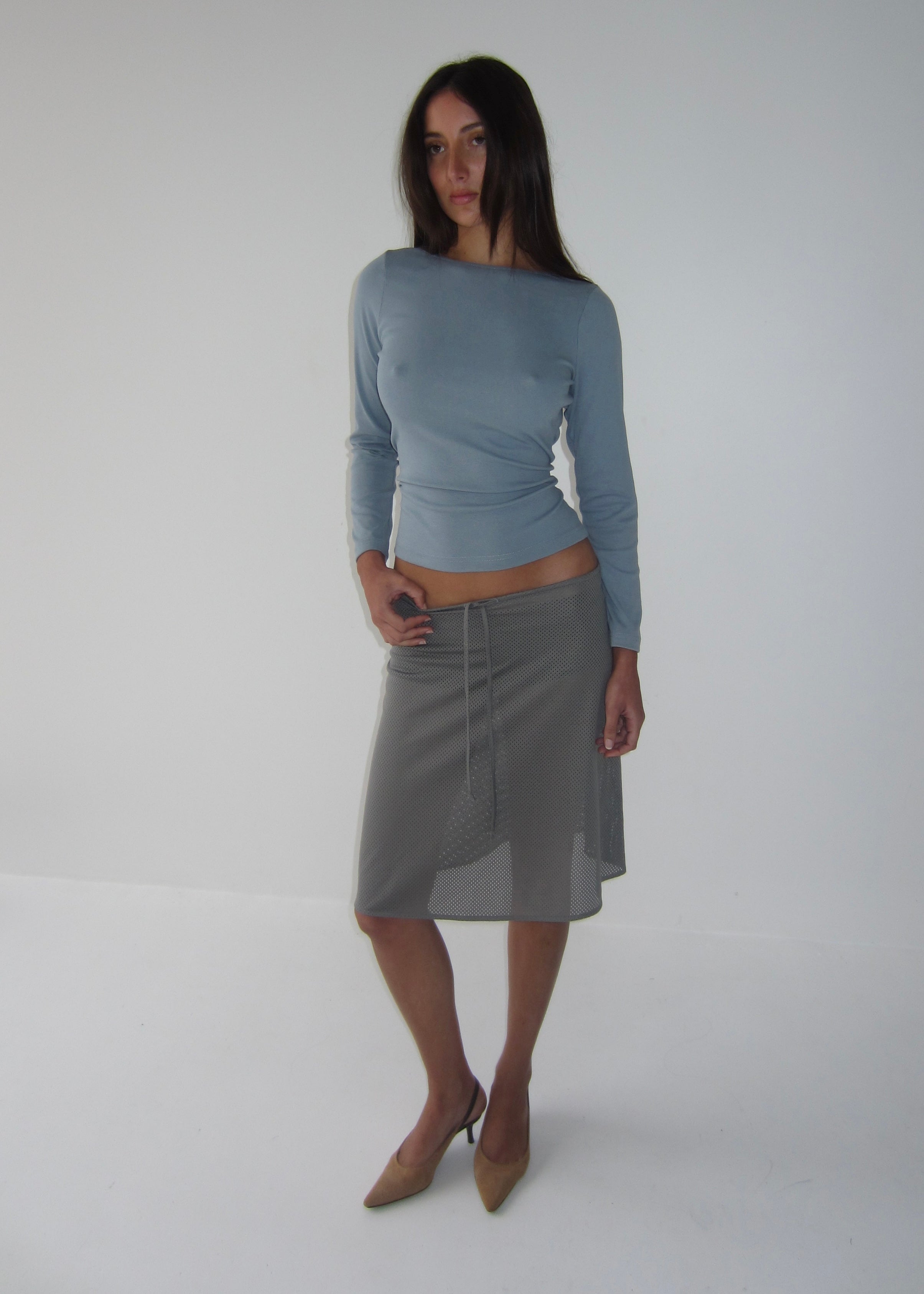 Twist Top - Glacier blue