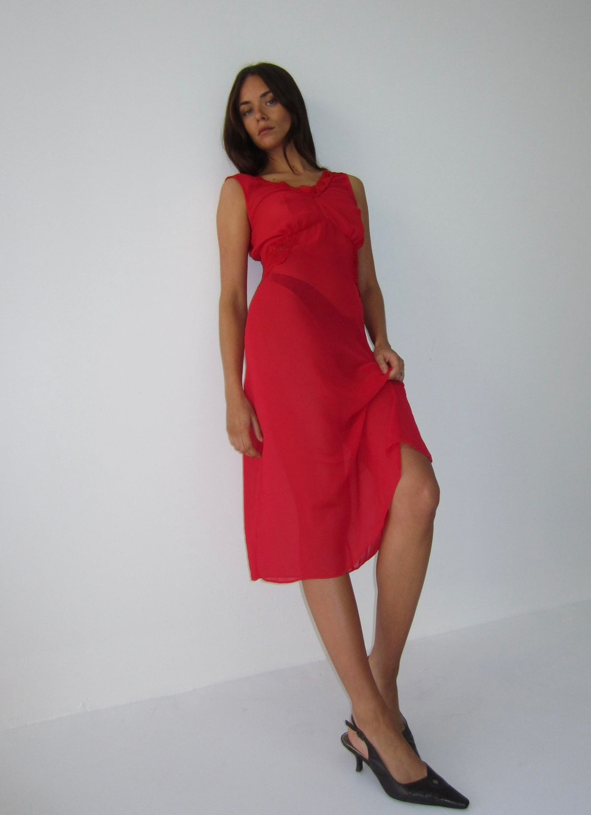 Andrea Lace Dress - cherry chapstick