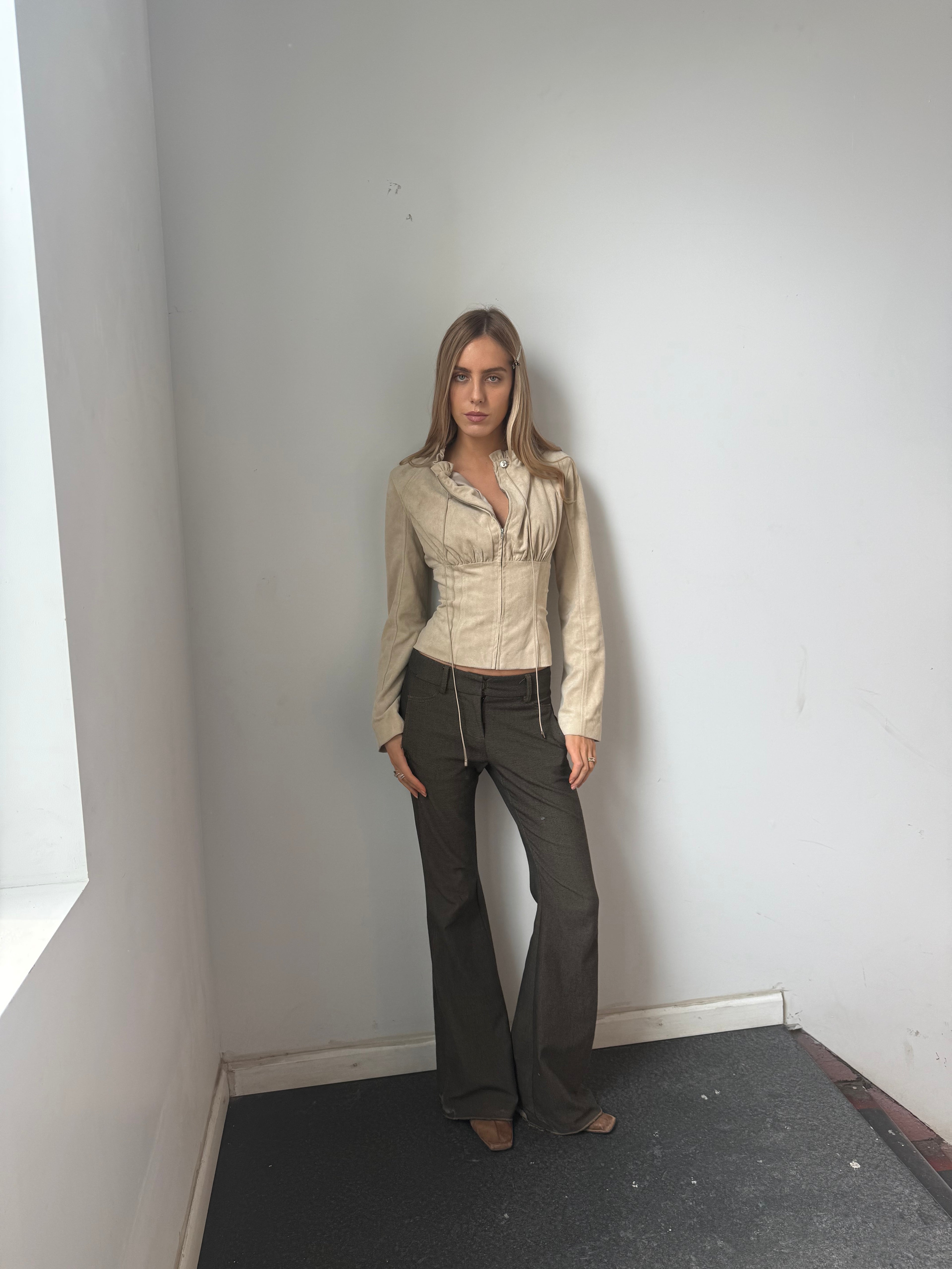 Nicole Waist Jacket - soft suede