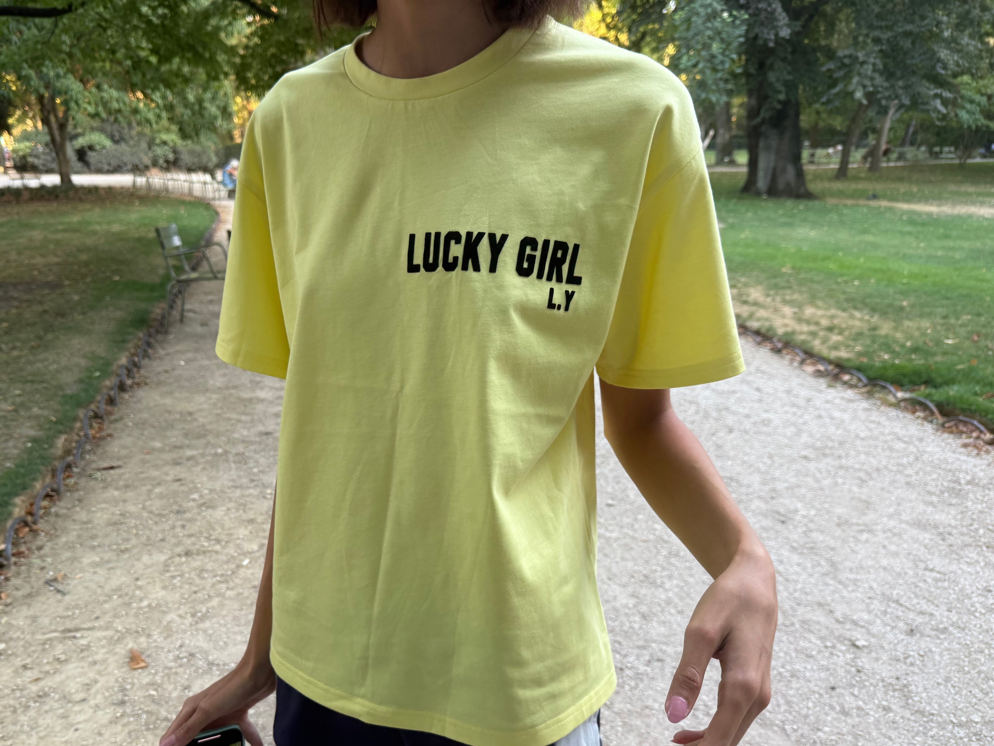 Lucky Girl L.Y tee - lemon