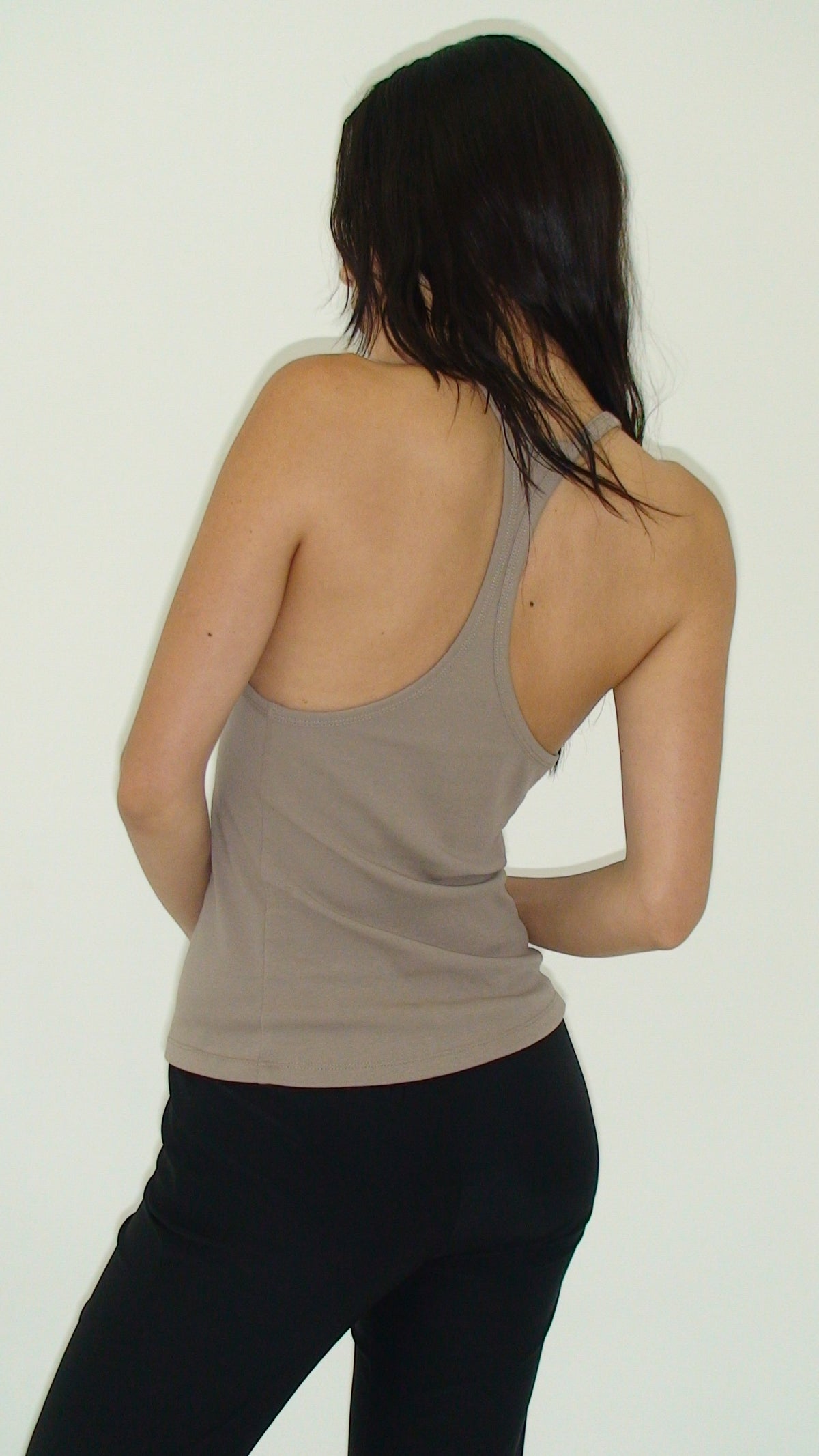 Classic Race back Tank - slate