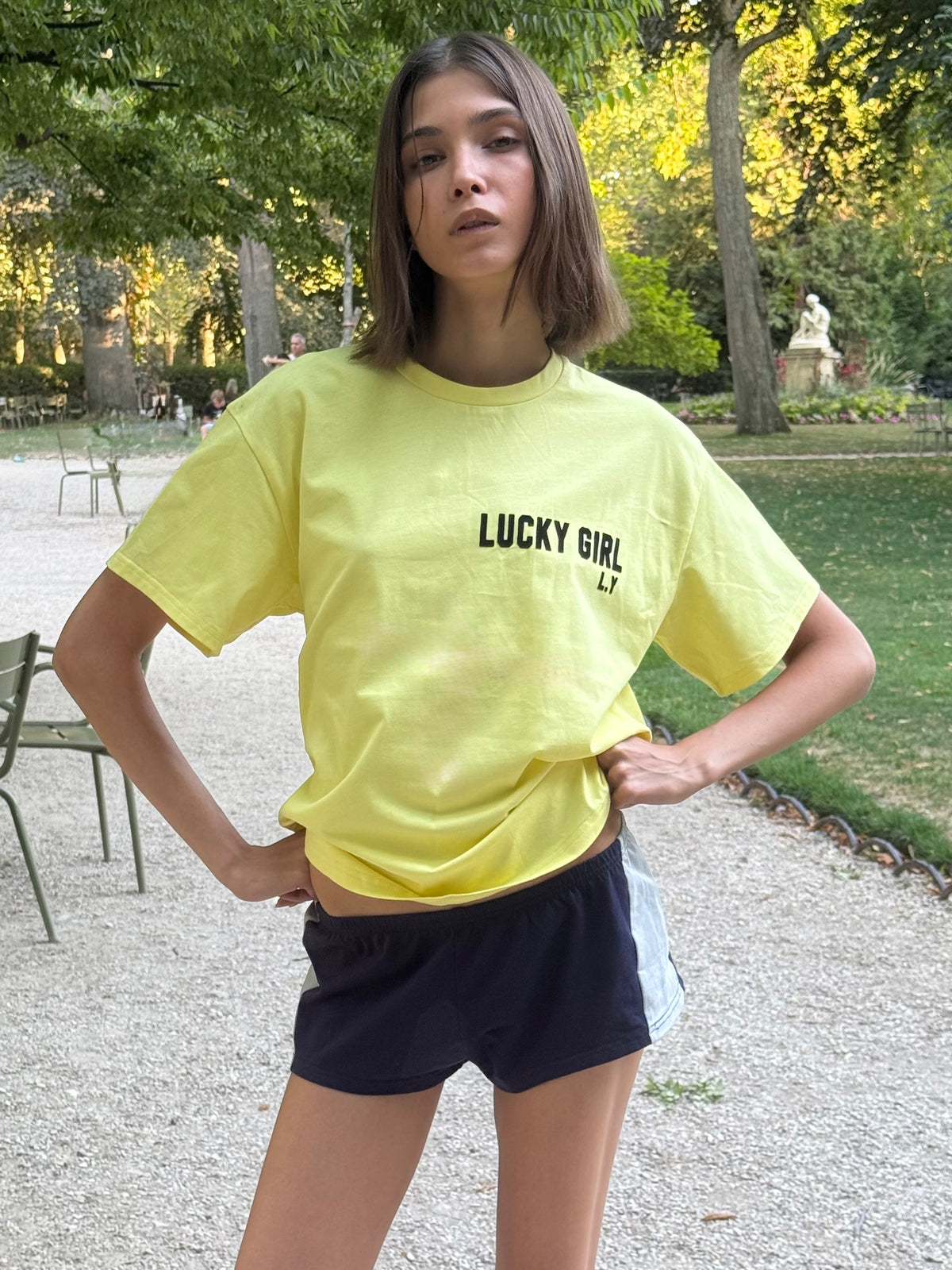 Lucky Girl L.Y tee - lemon