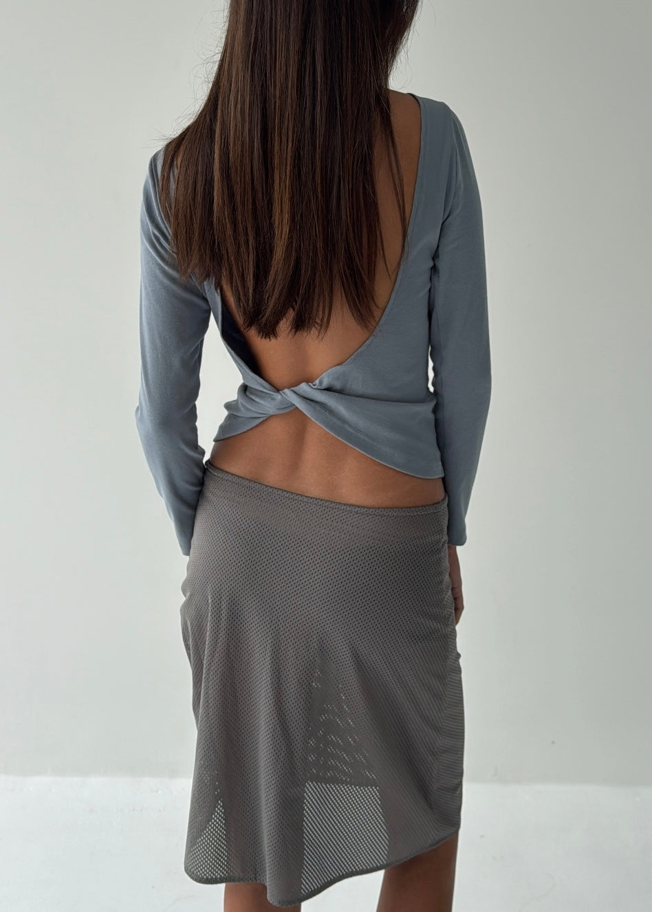 Twist Top - Glacier blue