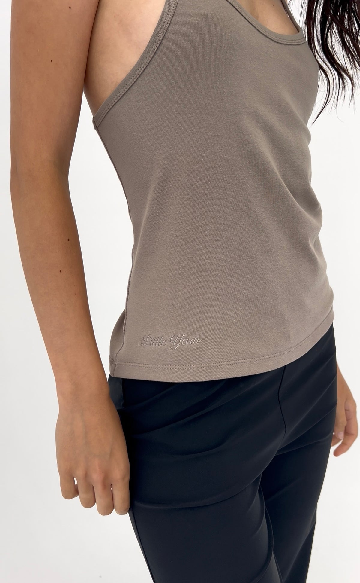 Classic Race back Tank - slate