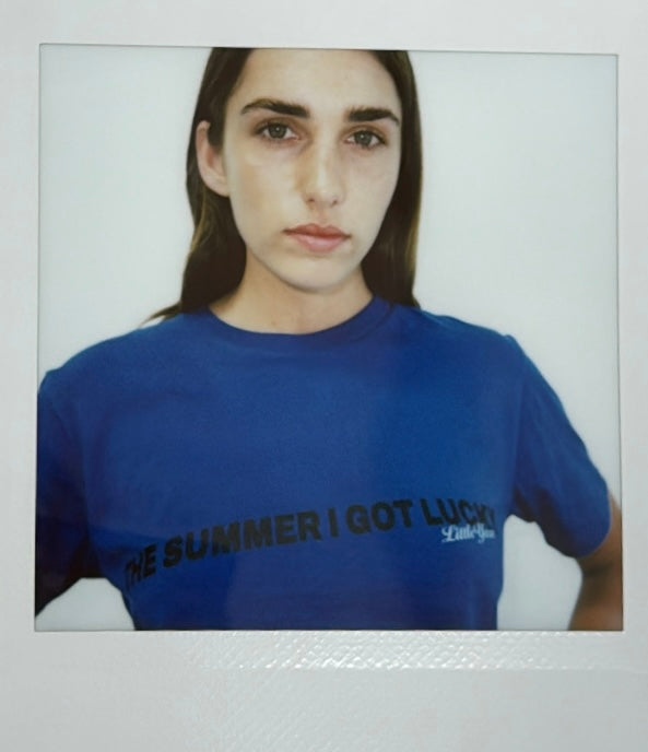 The Summer I Got Lucky Tee - Royal Blue