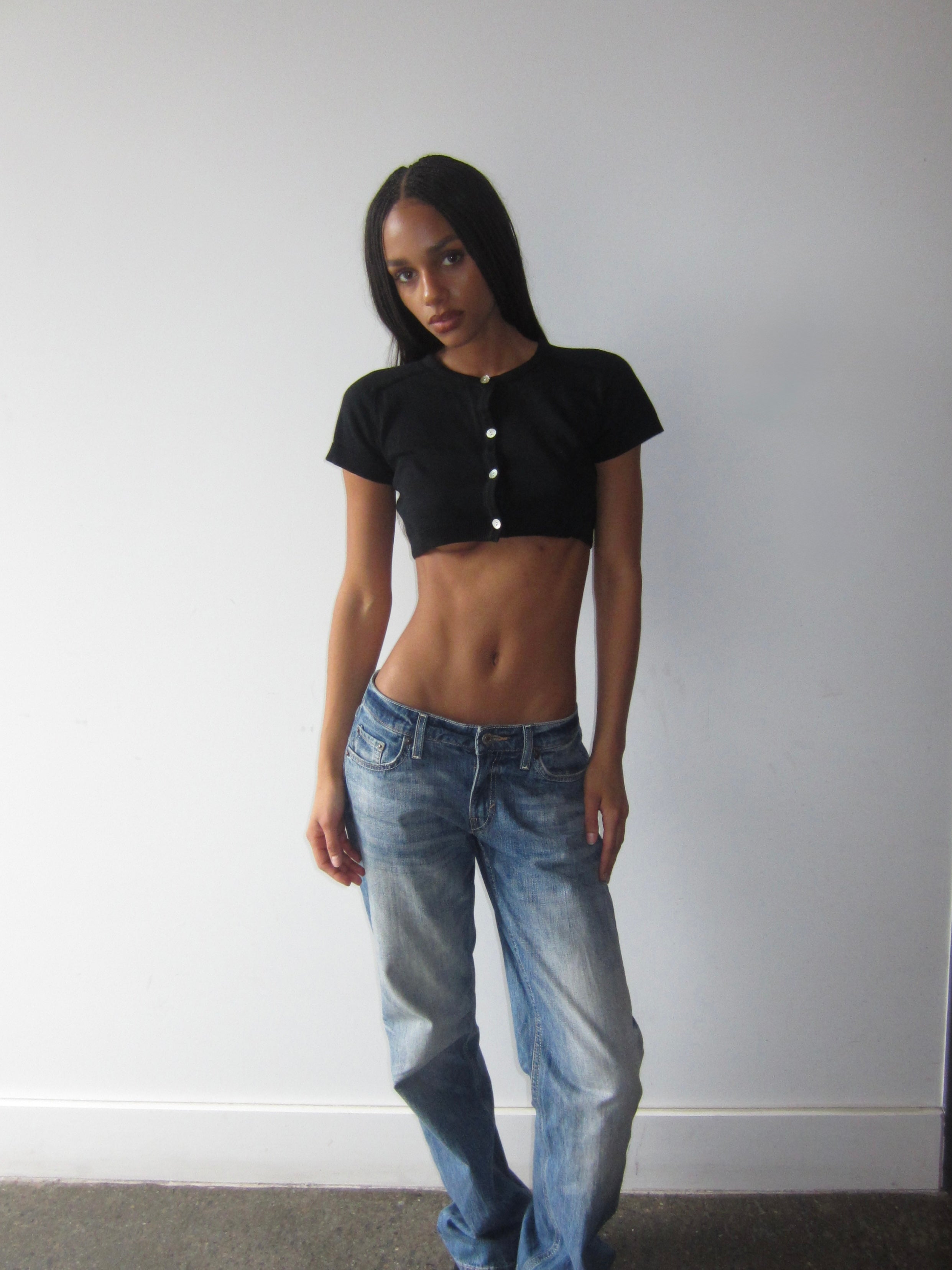 Betty Mini Crop - black cotton