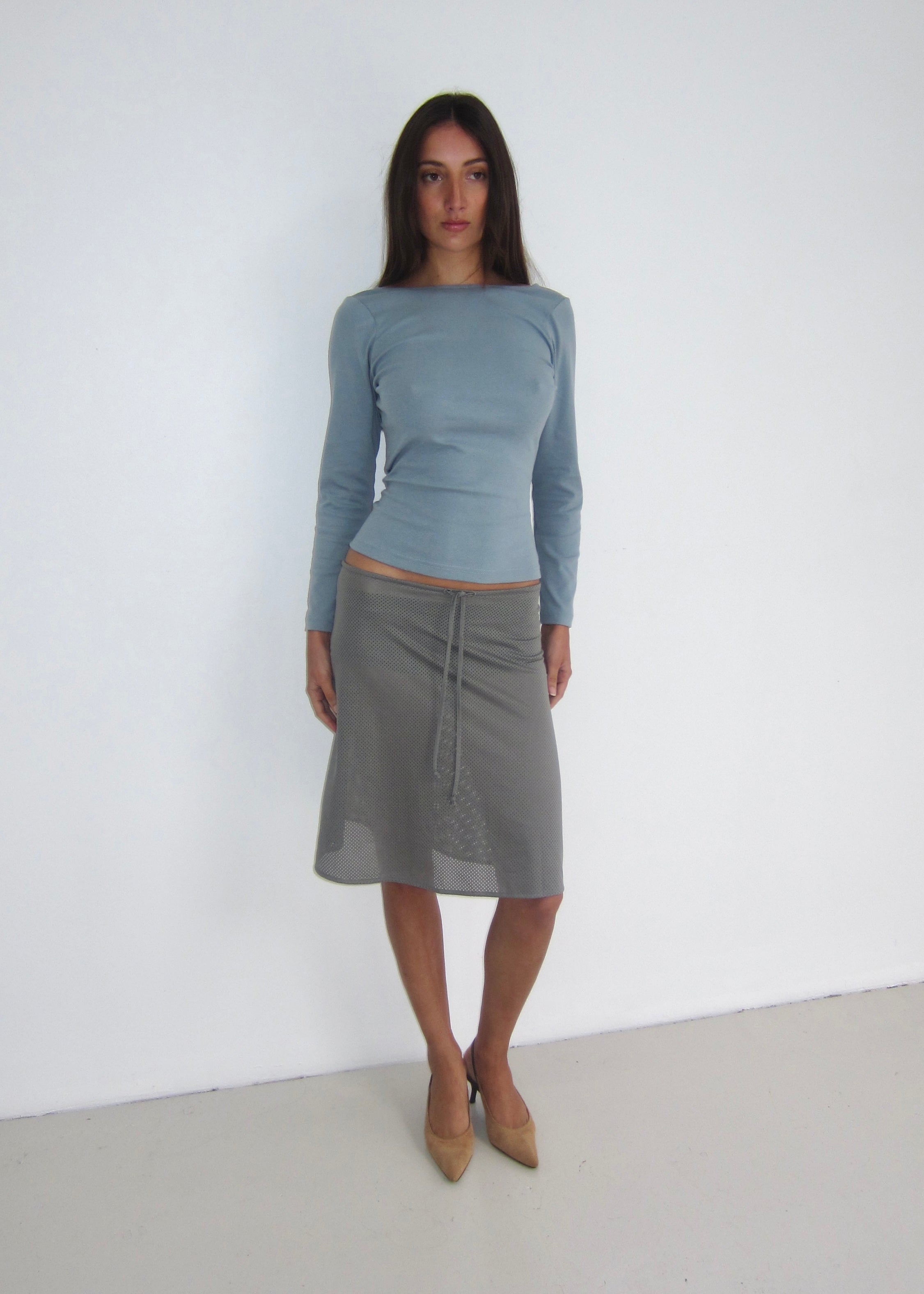 Twist Top - Glacier blue