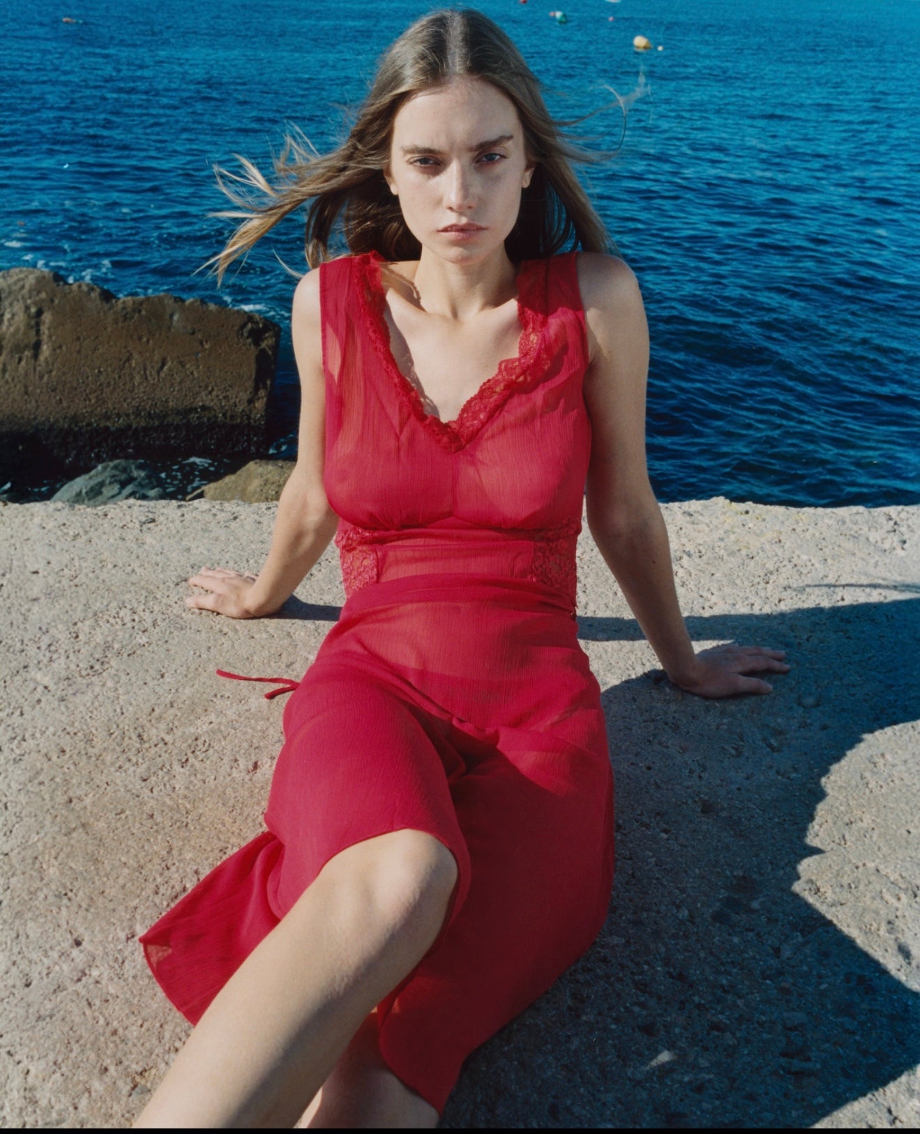 Andrea Lace Dress - cherry chapstick