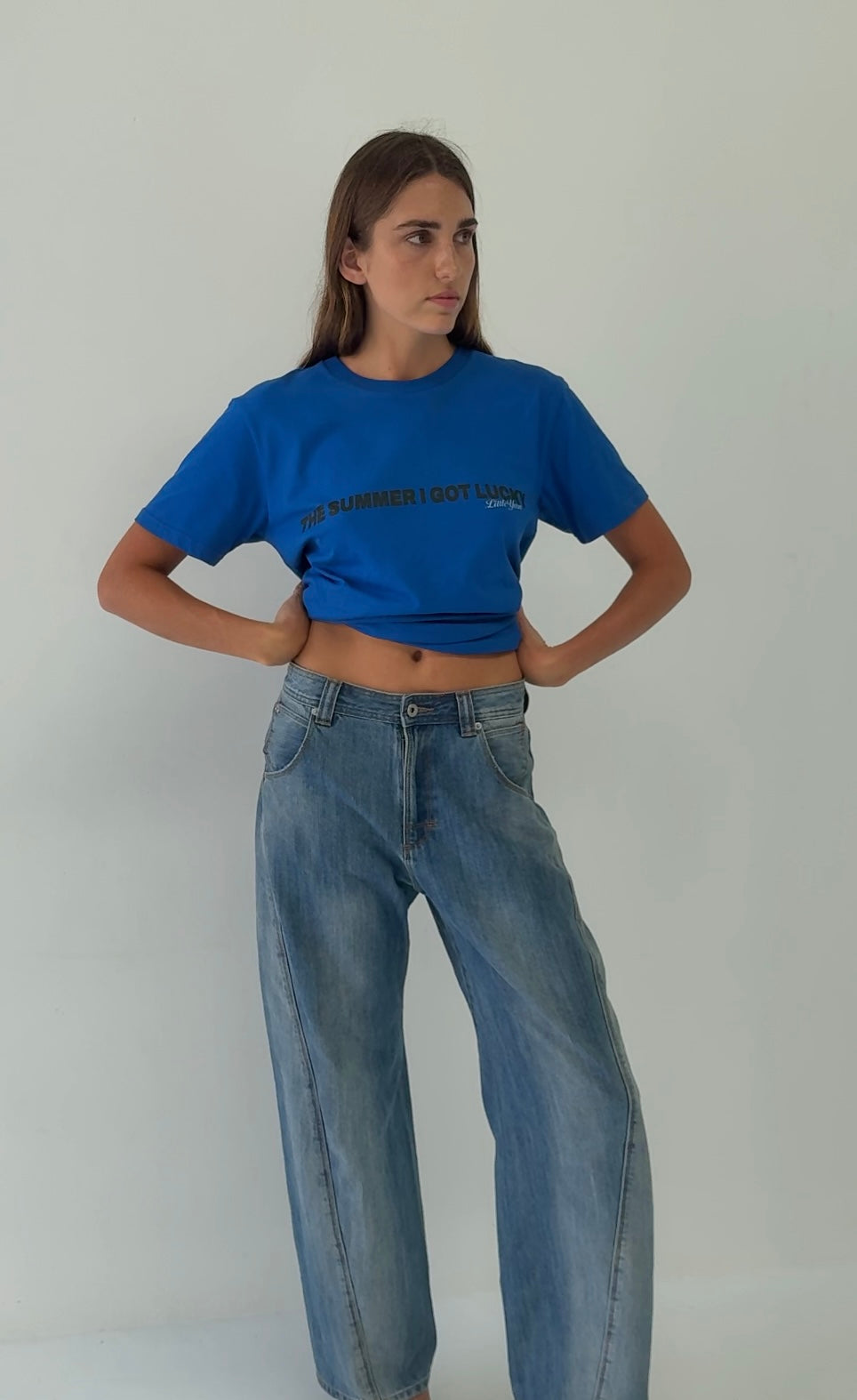 The Summer I Got Lucky Tee - Royal Blue