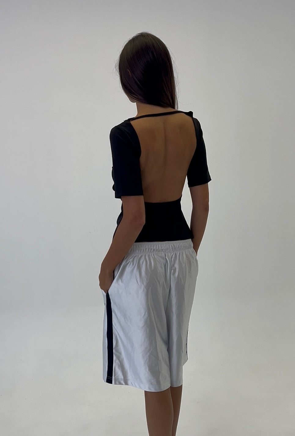 Sally open back top