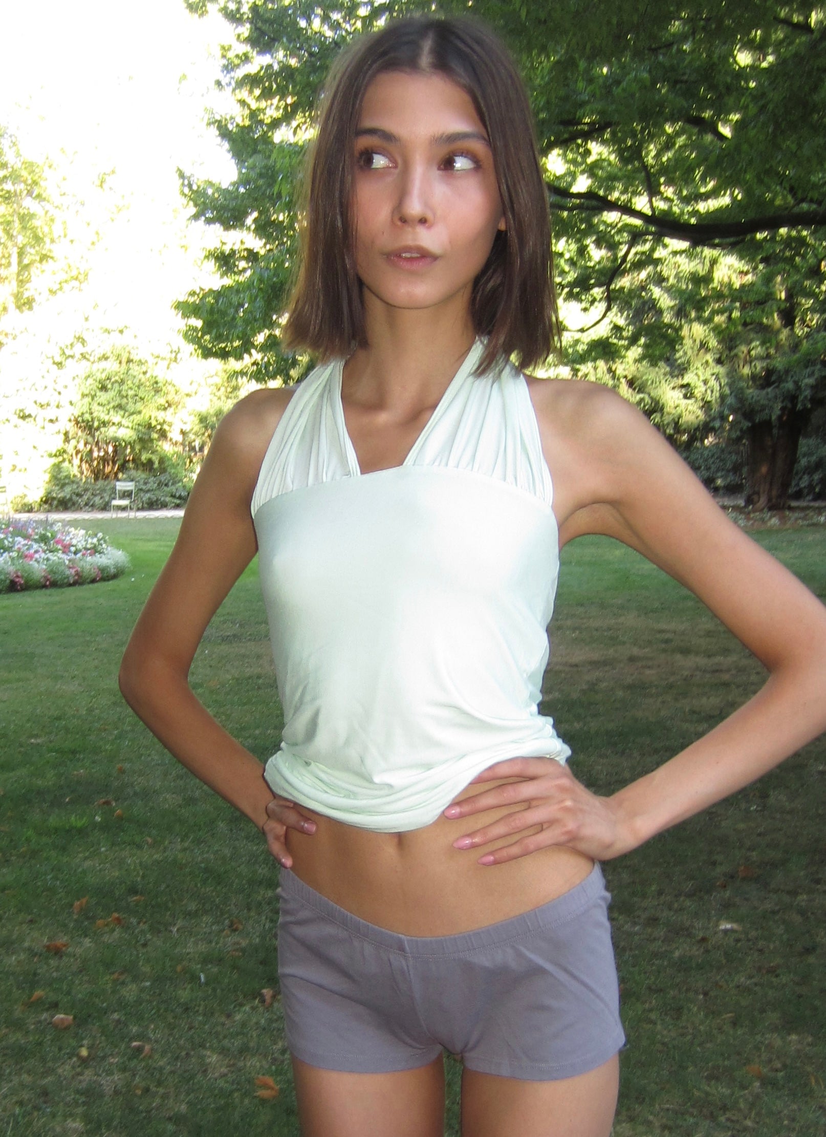 Eden halter top - spearmint